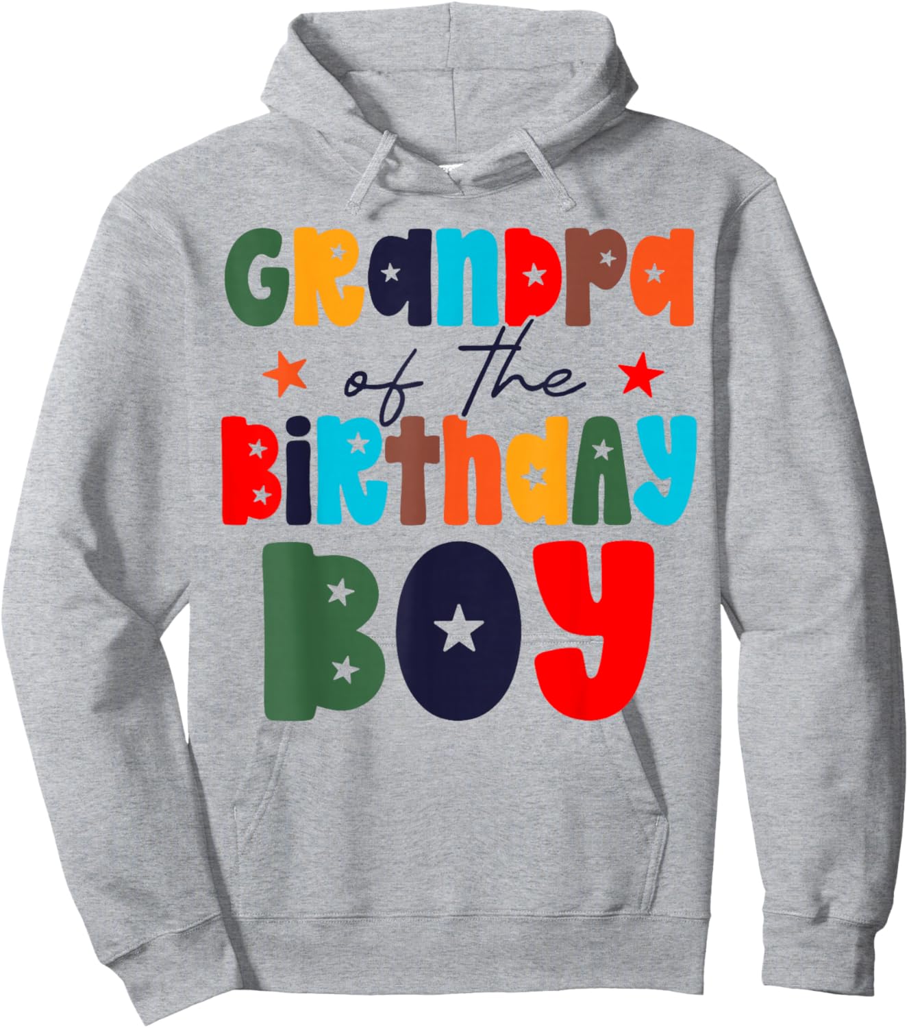 Grandpa of The Birthday Boy Matching Family Birthday Party Hoodie - Hoodie | Ash