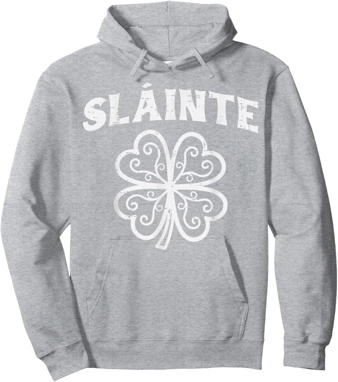 St Patricks Day Slainte Shamrock Saint Pattys Men Women Kids Hoodie - Hoodie | Ash
