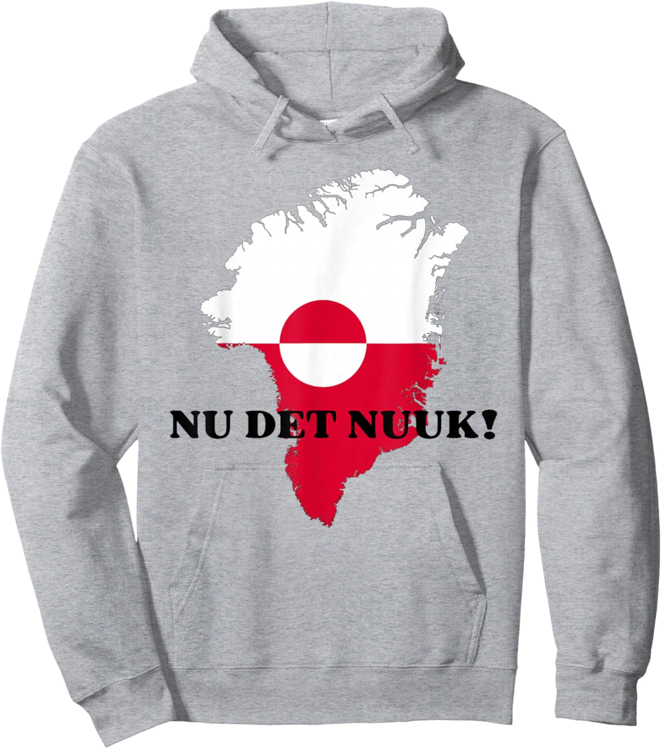 Nu det Nuuk! Now's Enough in Support of Greenland Denmark Hoodie - Hoodie | Ash