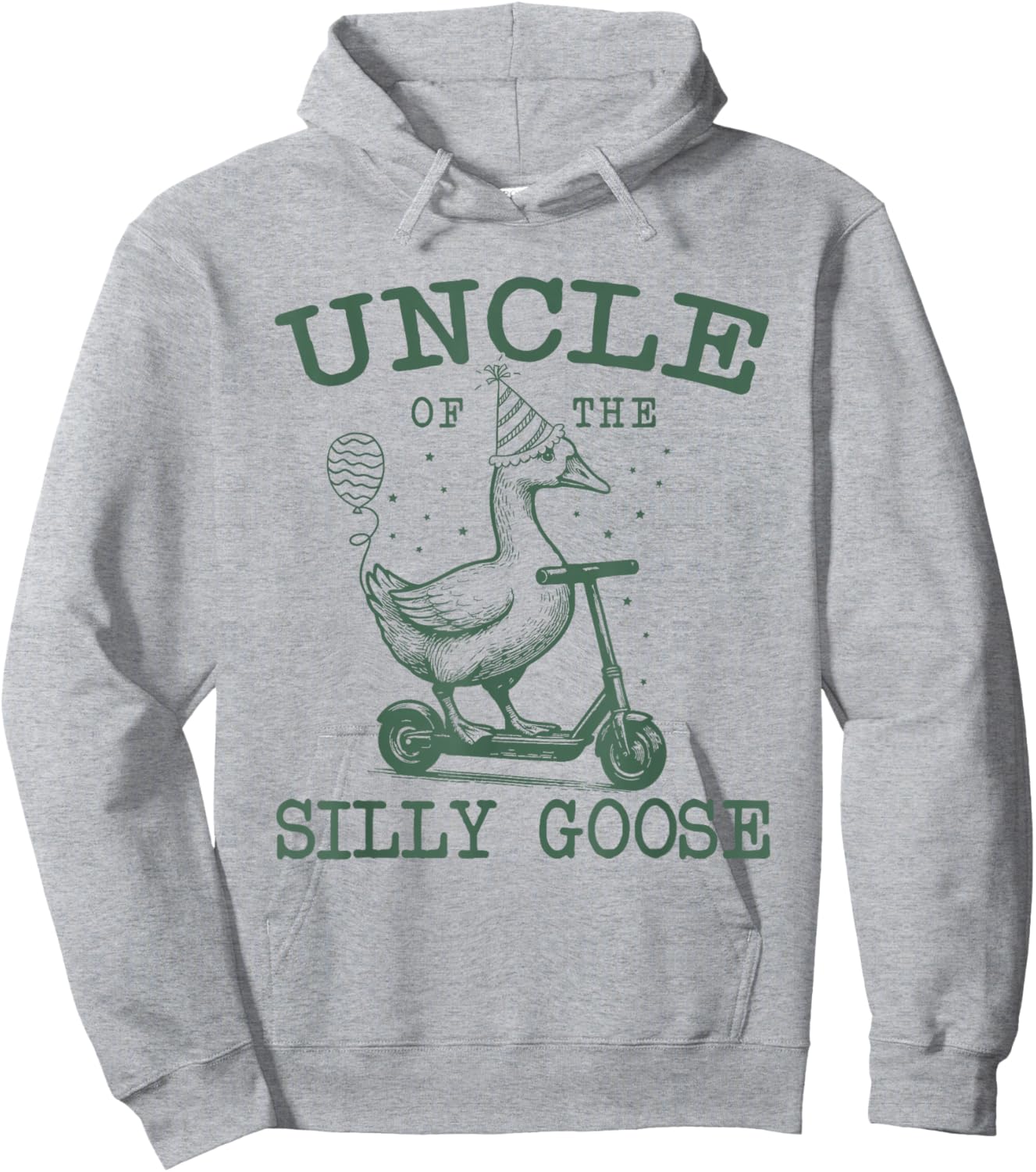 Uncle of The Silly Goose First Birthday Family Matching Hoodie - Hoodie | Ash