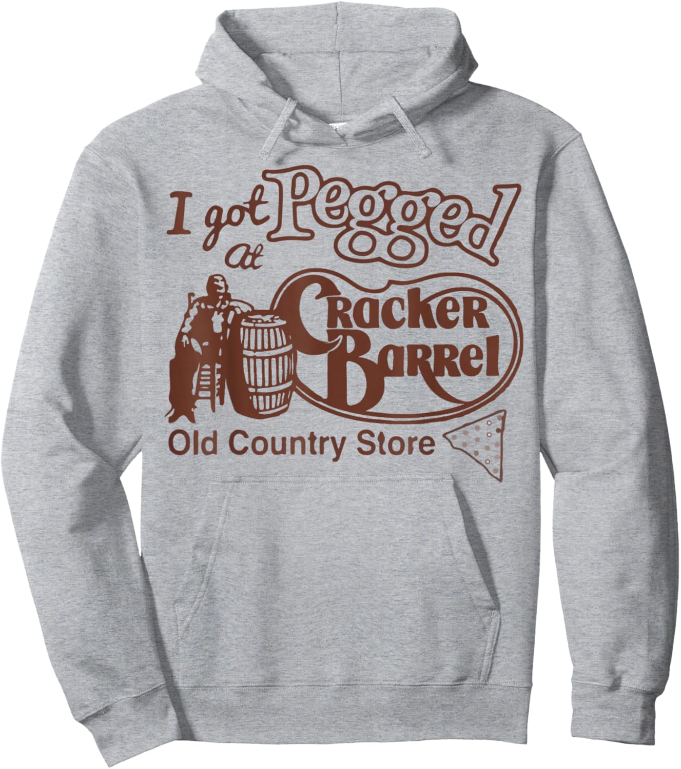 Pegged at Cracker Country Store Funny Hoodie - Hoodie | Ash