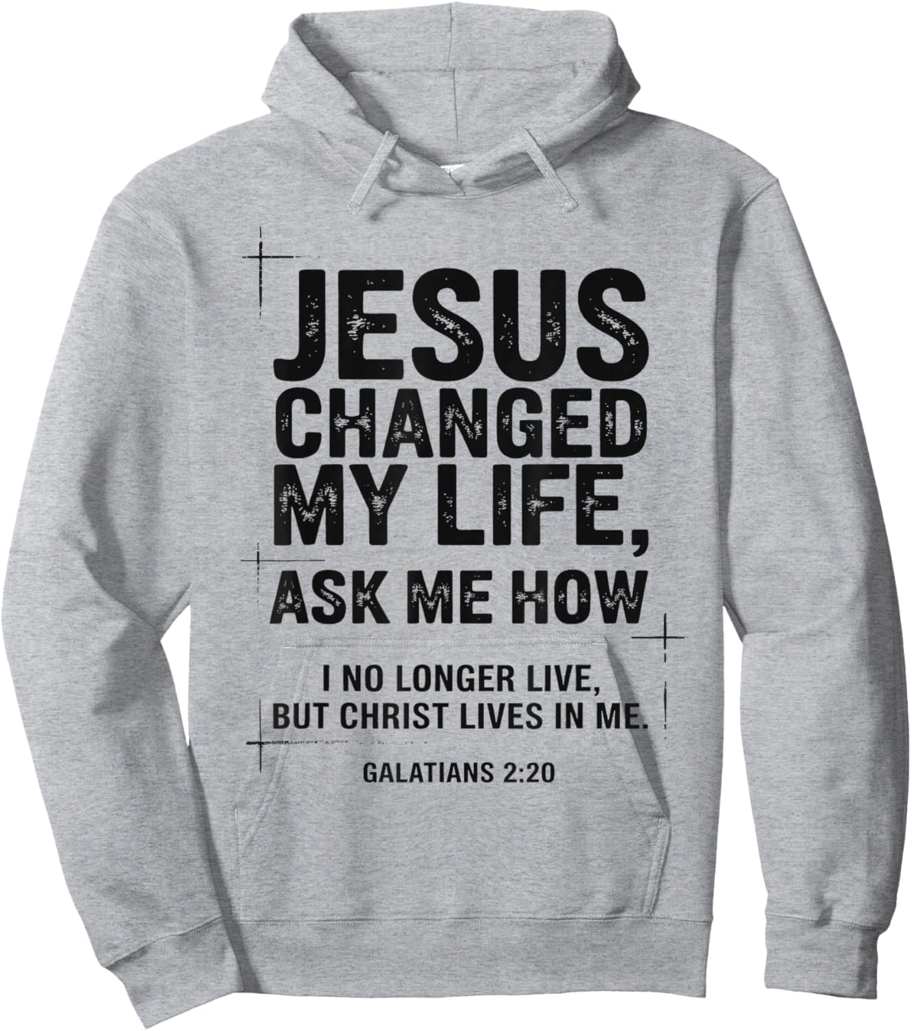 Jesus Changed My Life Ask Me How Christian Bible Verse Hoodie - Hoodie | Ash