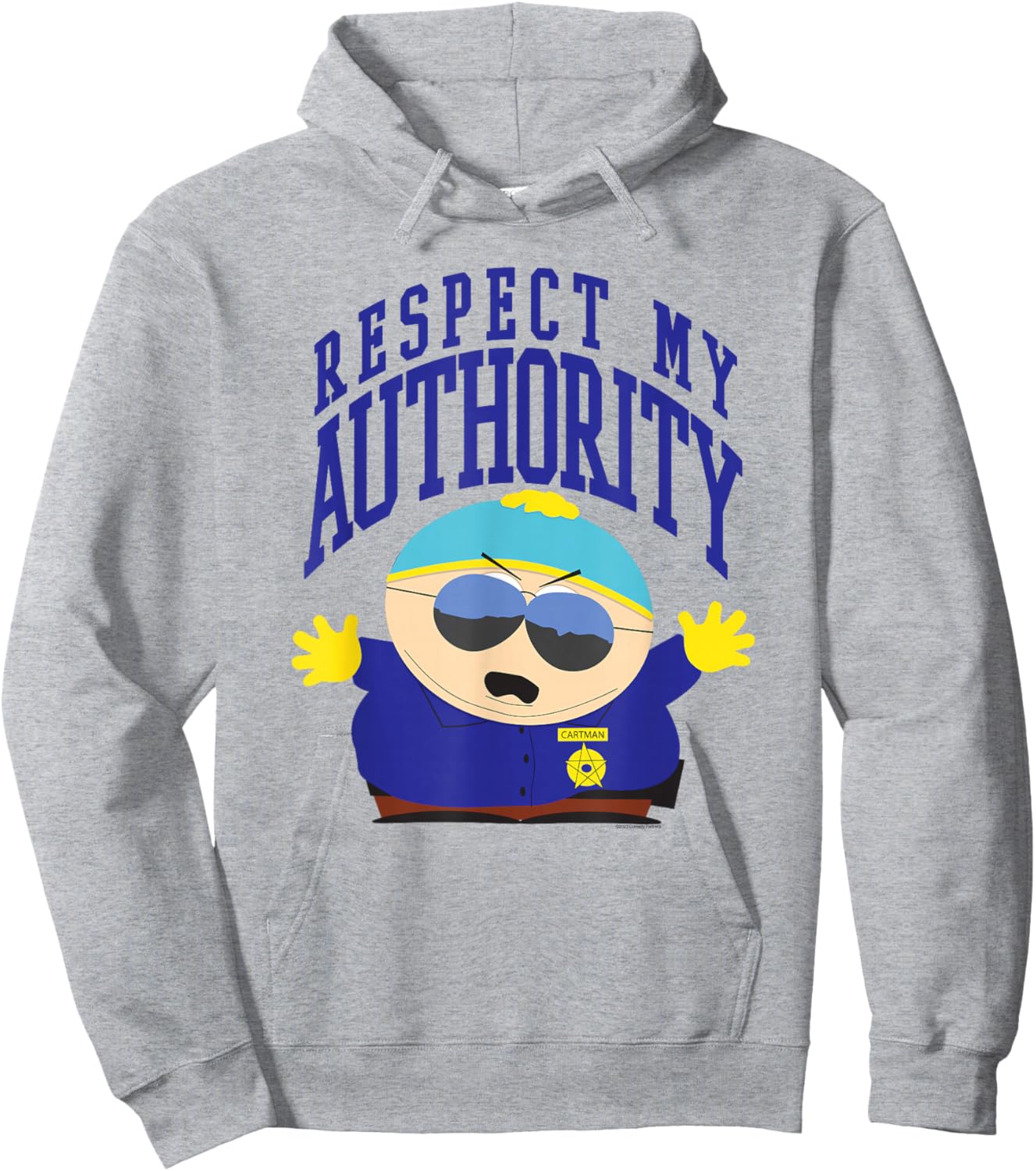 South Park Respect My Authority Deputy Cartman Cartoon Hoodie - Hoodie | Ash