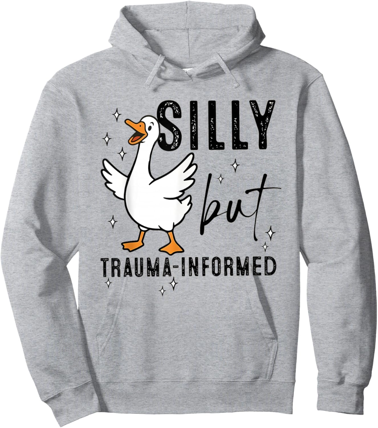 Silly Goose Social Work MSW Crisis LCSW Graduation Hoodie - Hoodie | Ash