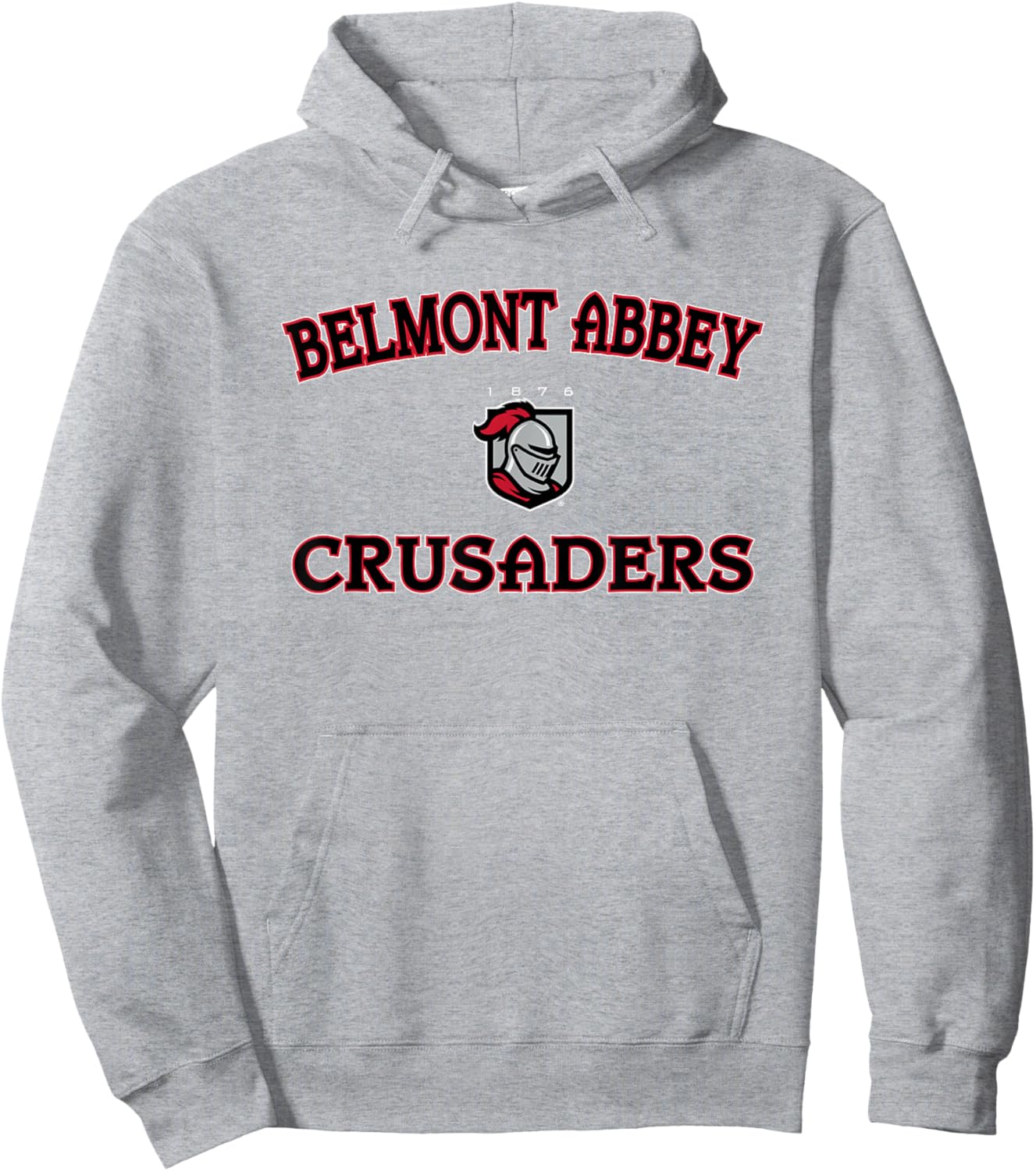 Belmont Abbey College Crusaders Campus Classic Hoodie - Hoodie | Ash