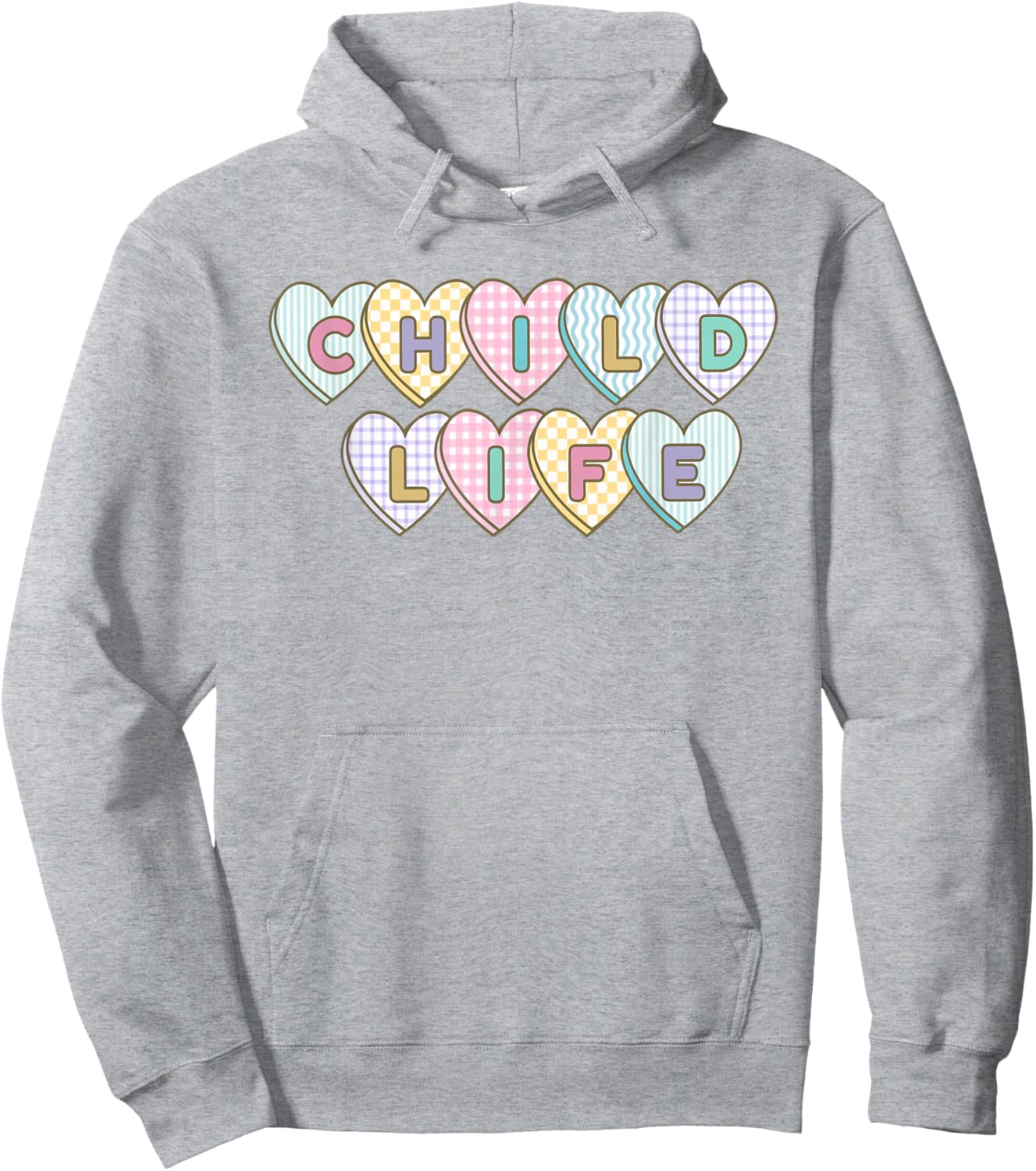 Child Life Specialist Valentines CLS Play Therapy Healthcare Hoodie - Hoodie | Ash