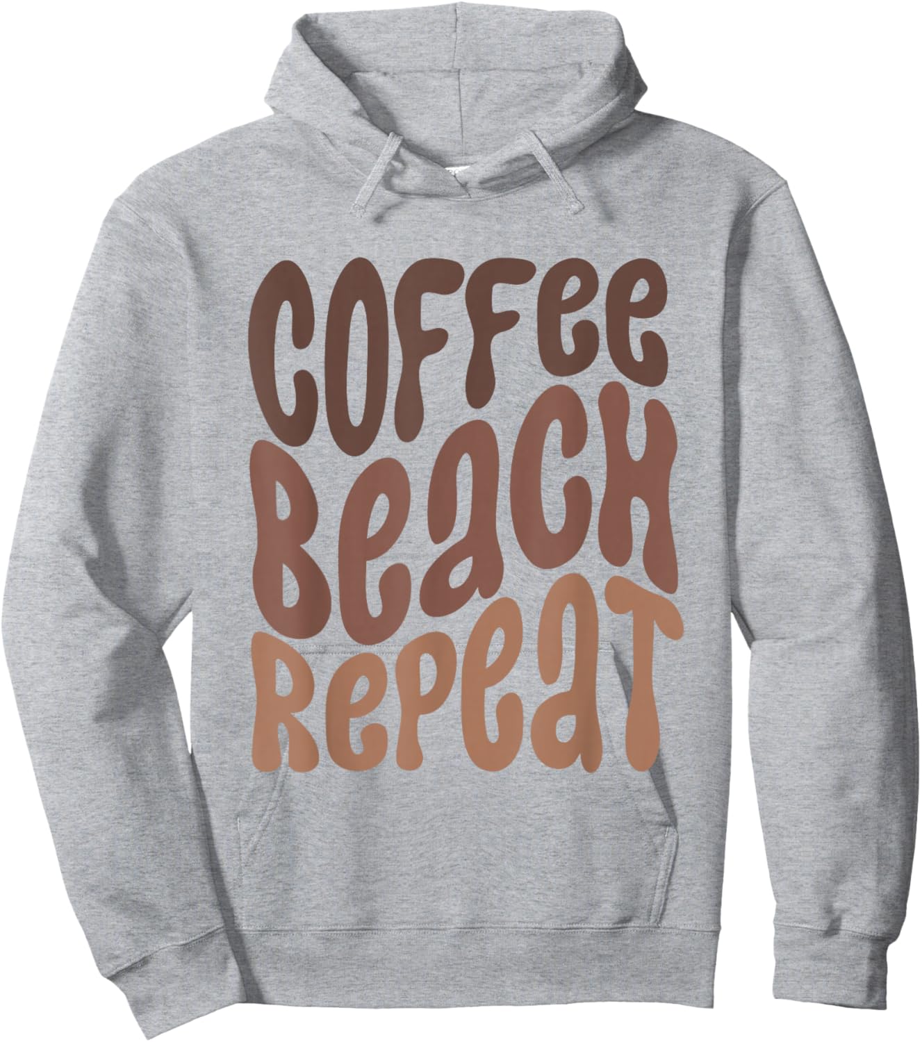 Coffee Beach Repeat Summertime Vacation Summer Vibes Hoodie - Hoodie | Ash