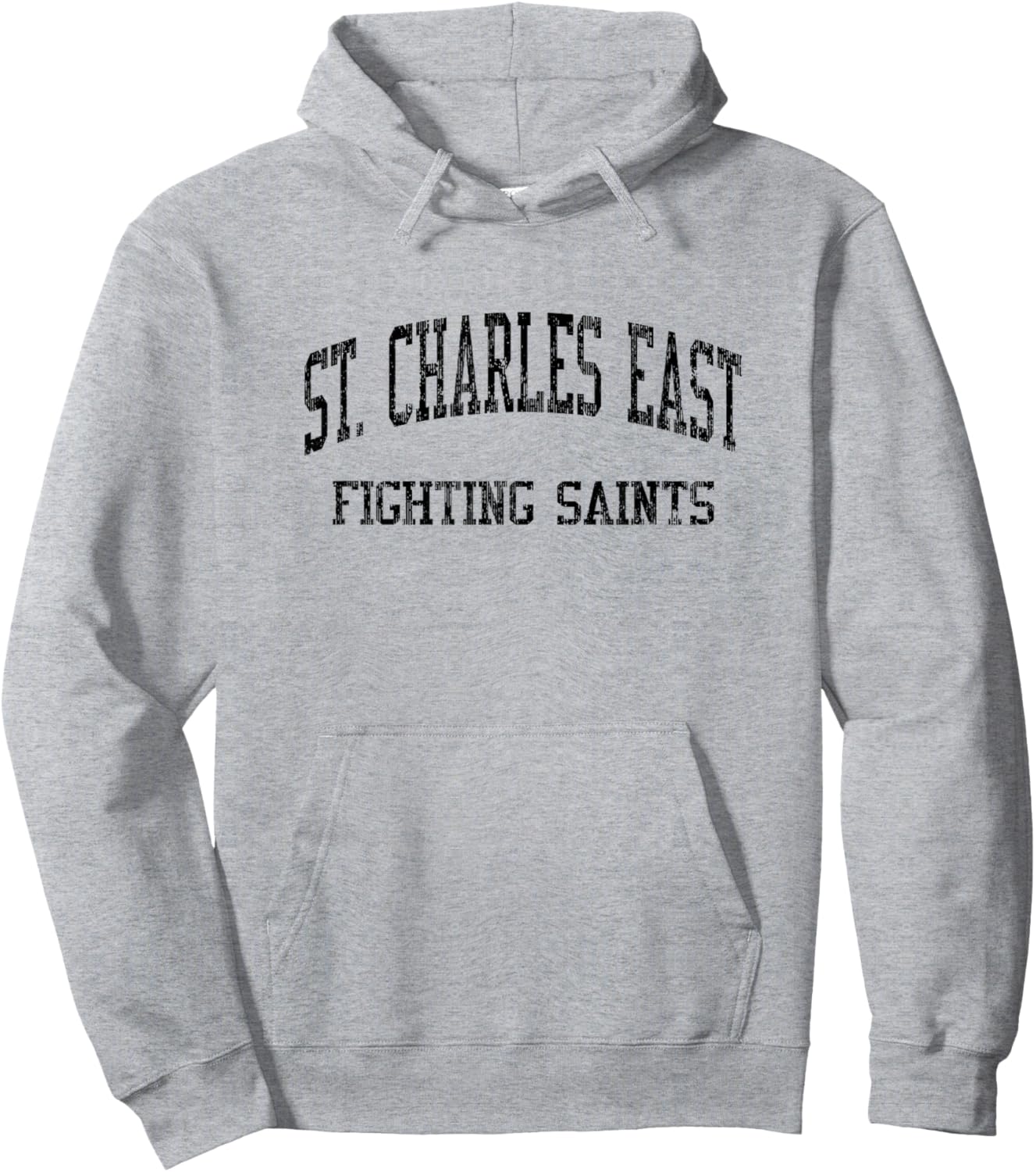 St. Charles East High School HS Saint Charles IL Vintage SPO Hoodie - Hoodie | Ash