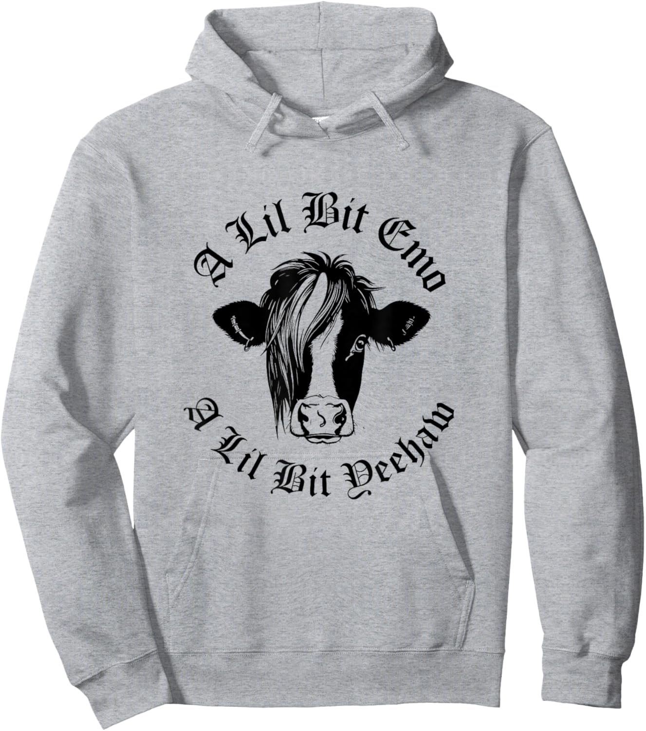 A Lil Bit Emo A Lil Bit Yeehaw Funny Emo Cowboy Hoodie - Hoodie | Ash