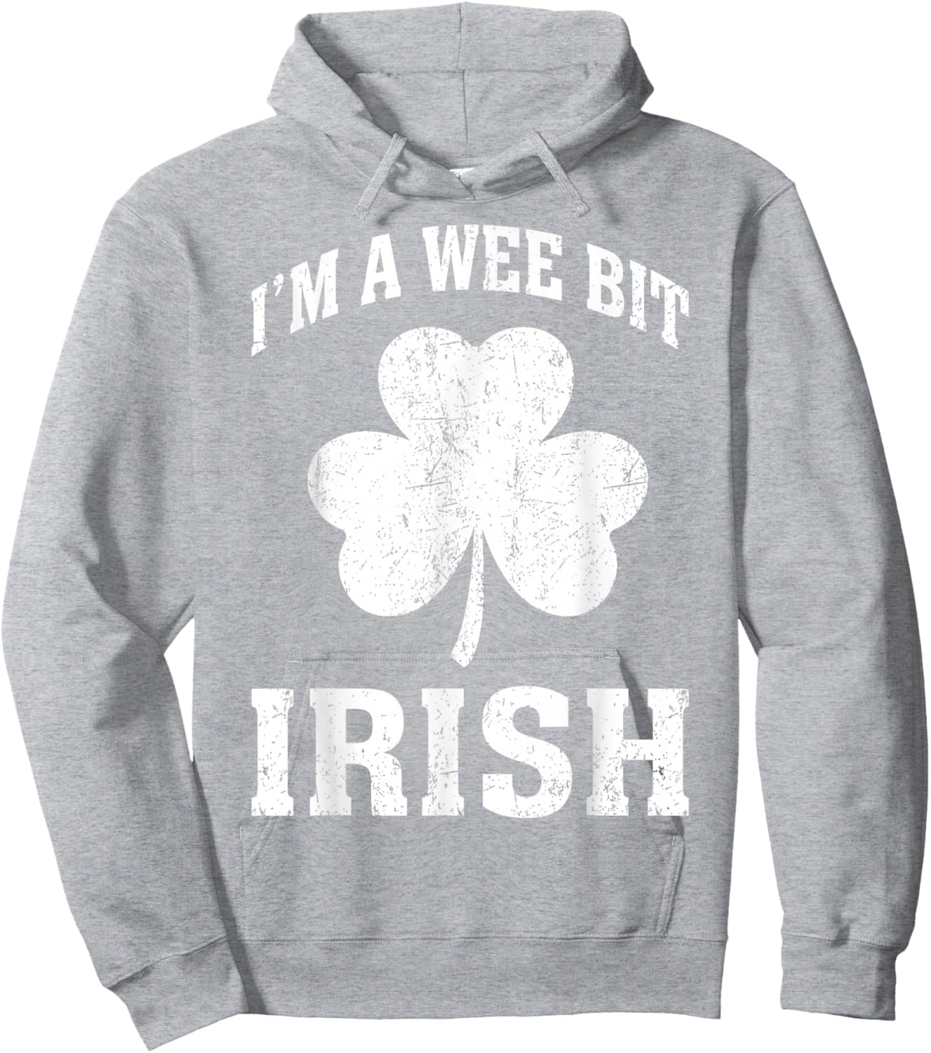 I'm A Wee Bit Irish Funny St Patricks Day Hoodie - Hoodie | Ash
