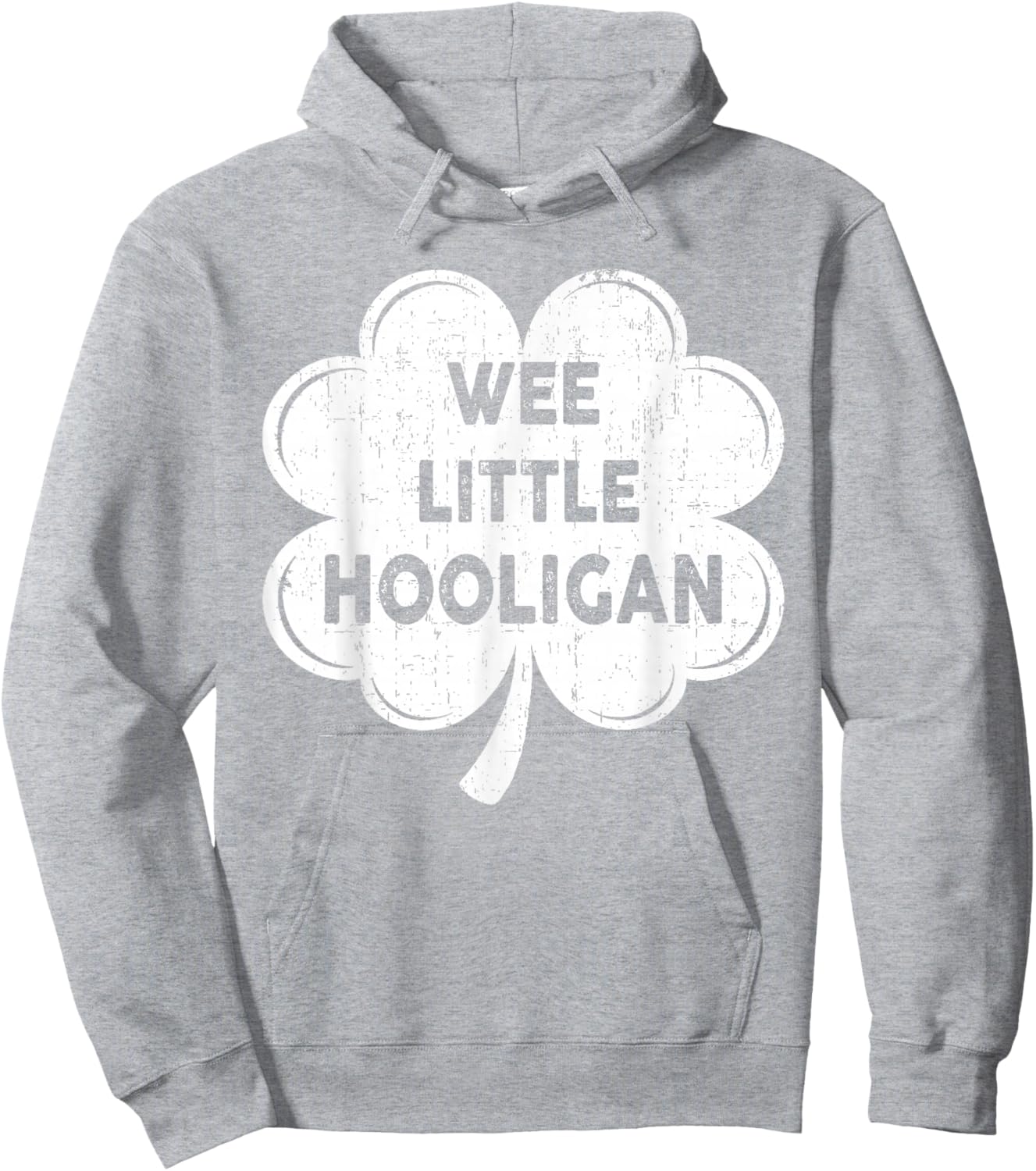 Wee Little Hooligan Funny St Patrick's Day Kids Boys Girls Hoodie - Hoodie | Ash