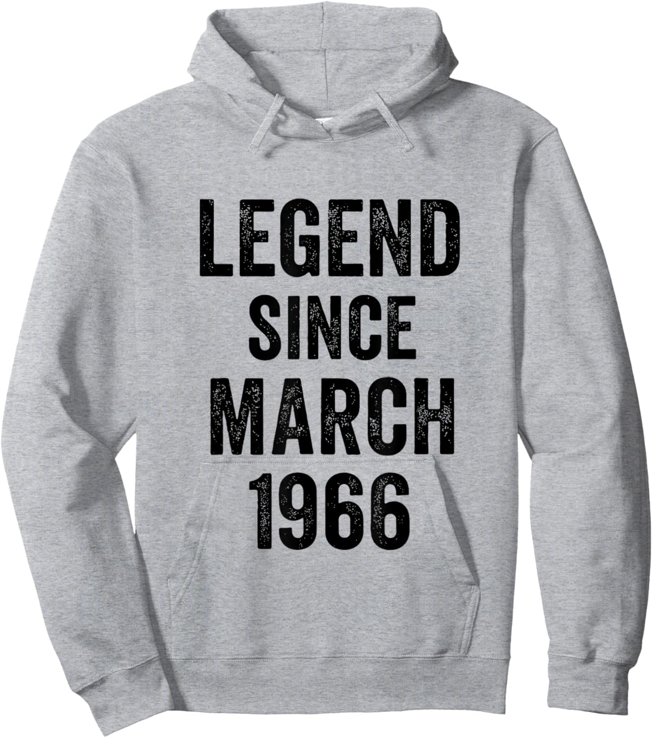 60 Birthday Decorations Men 60yr March 1966 60th Birthday Hoodie - Hoodie | Ash