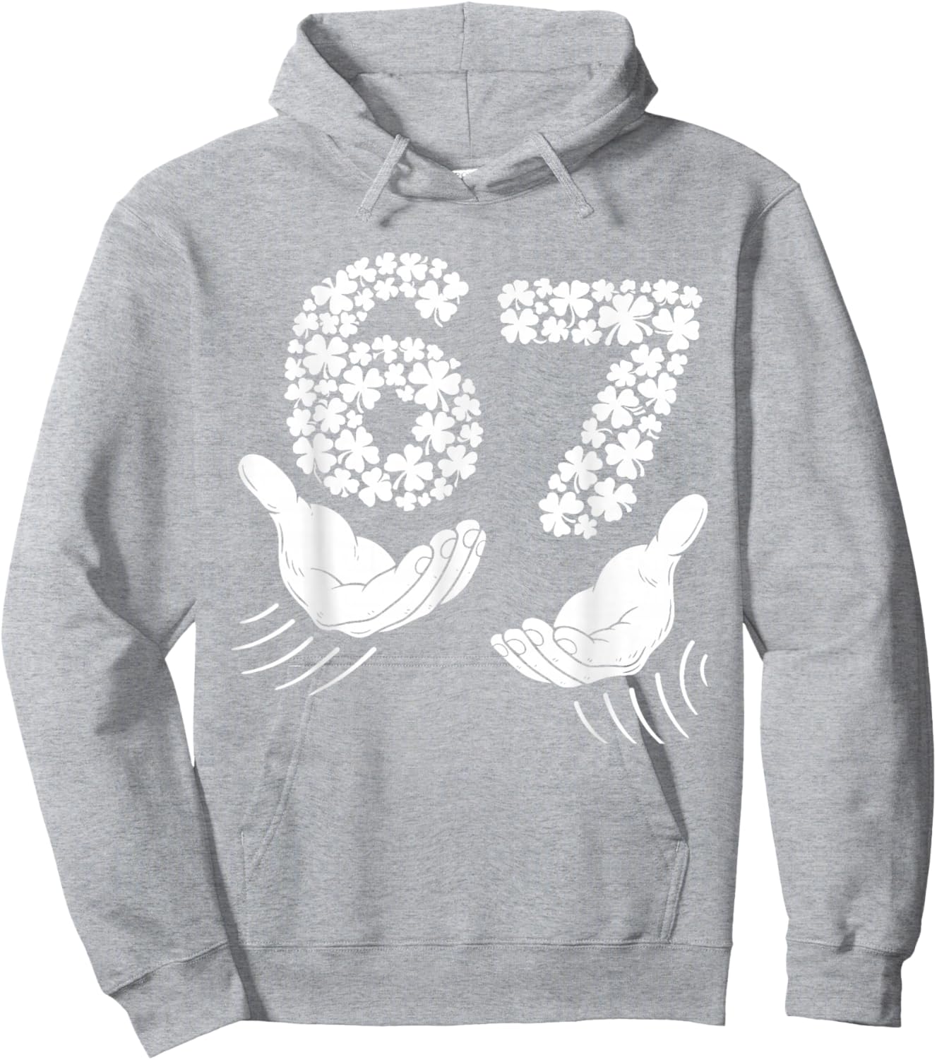 St Patricks Day Six Seven Bruh 6 7 Meme Boys Girls Teen Kids Hoodie - Hoodie | Ash