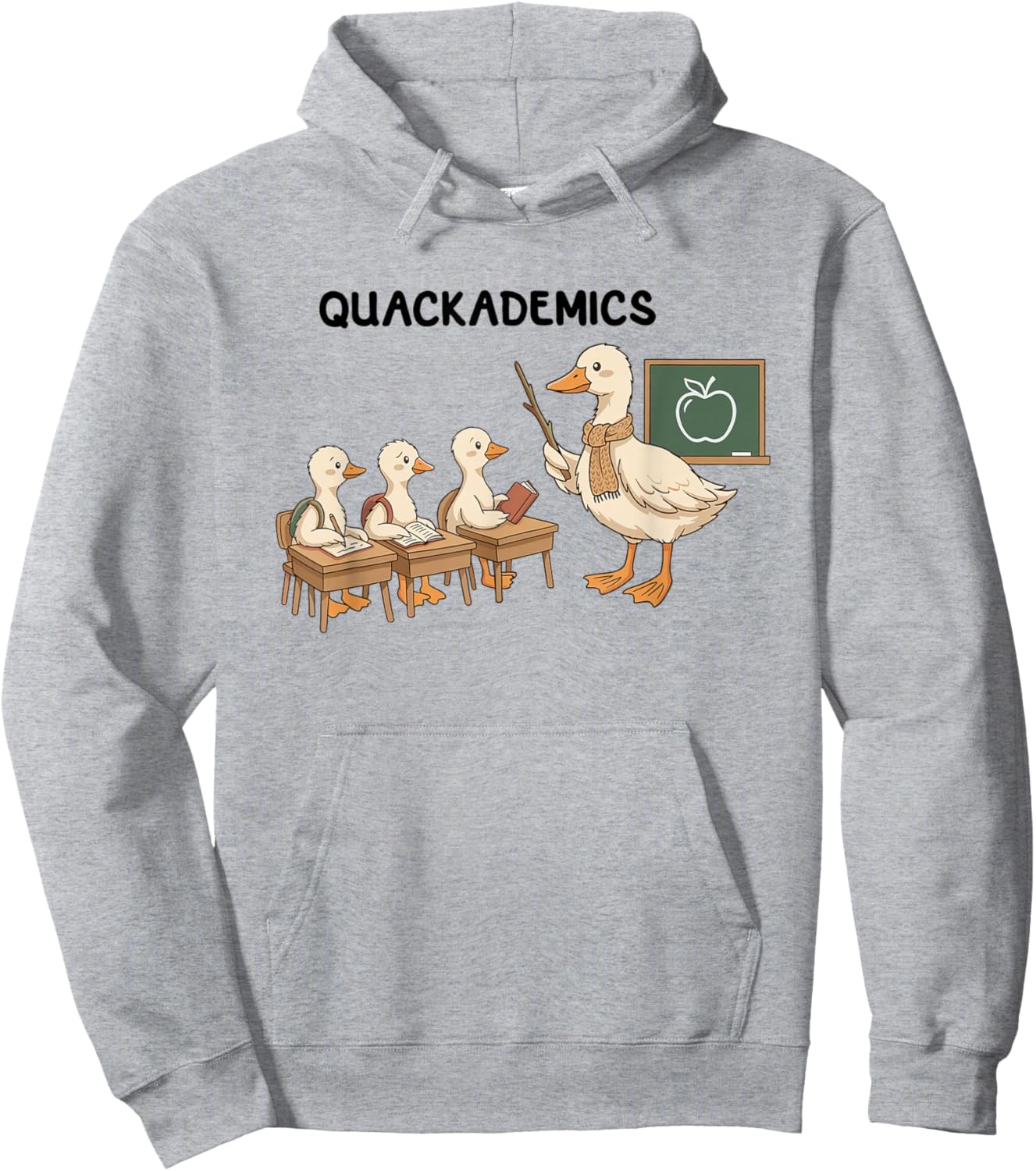 Funny Goose Teacher Club Back to School Elementary Teaching Hoodie - Hoodie | Ash