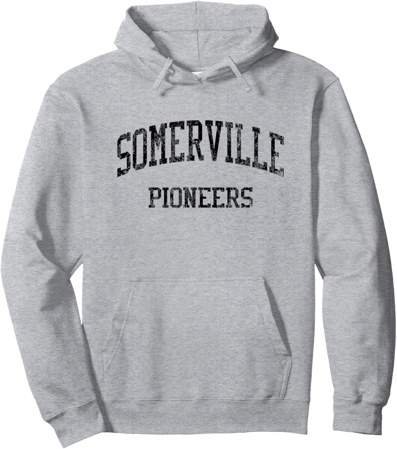 Somerville High School HS Somerville NJ Vintage Sports Hoodie - Hoodie | Ash