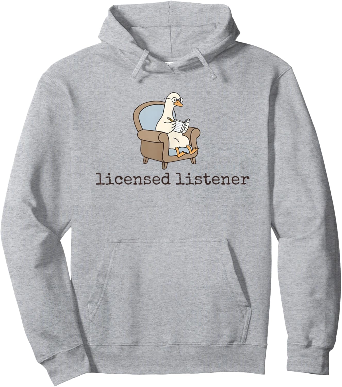Women Goose Licensed Listener Psychology School Graduation Hoodie - Hoodie | Ash