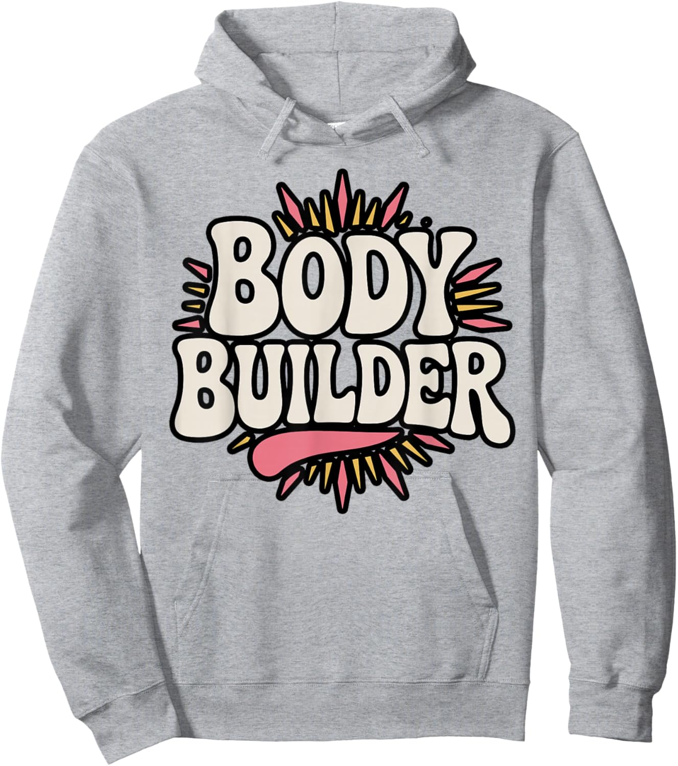 Body Builder Pregnancy Announcement Retro Hoodie - Hoodie | Ash