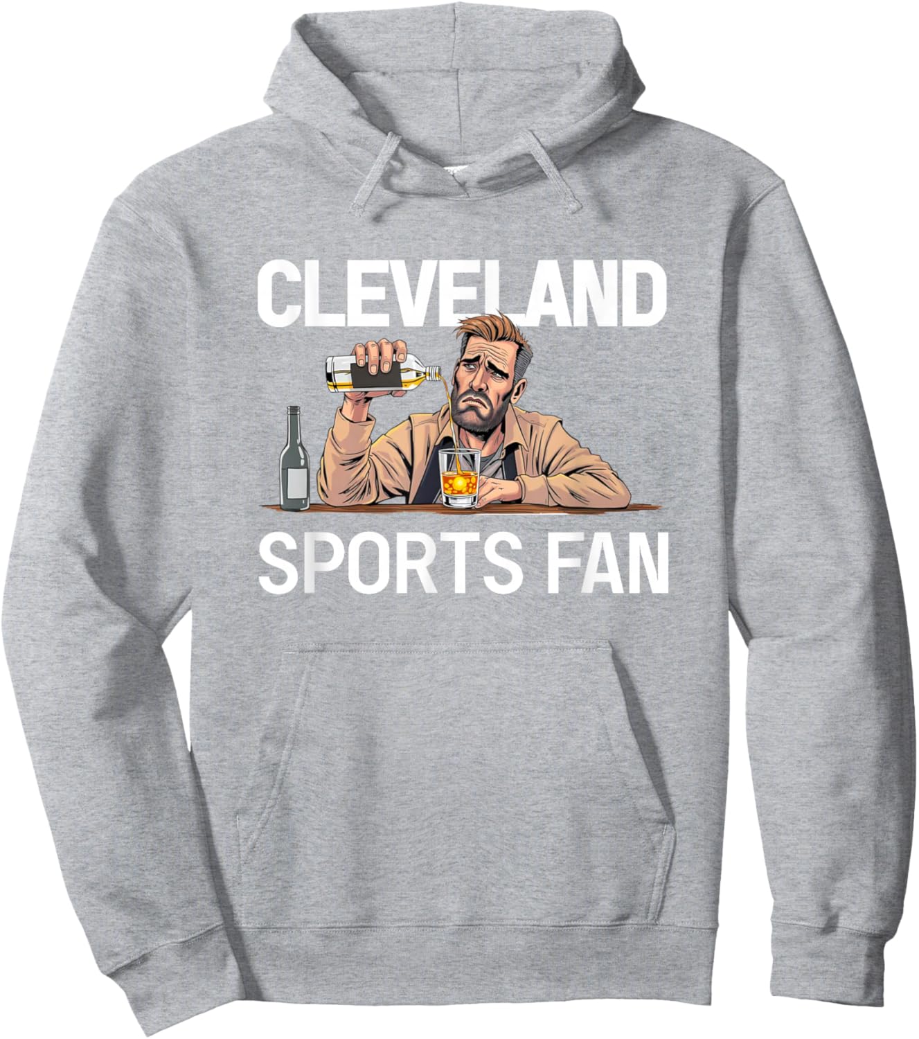 Funny Cleveland Sports Hoodie - Hoodie | Ash