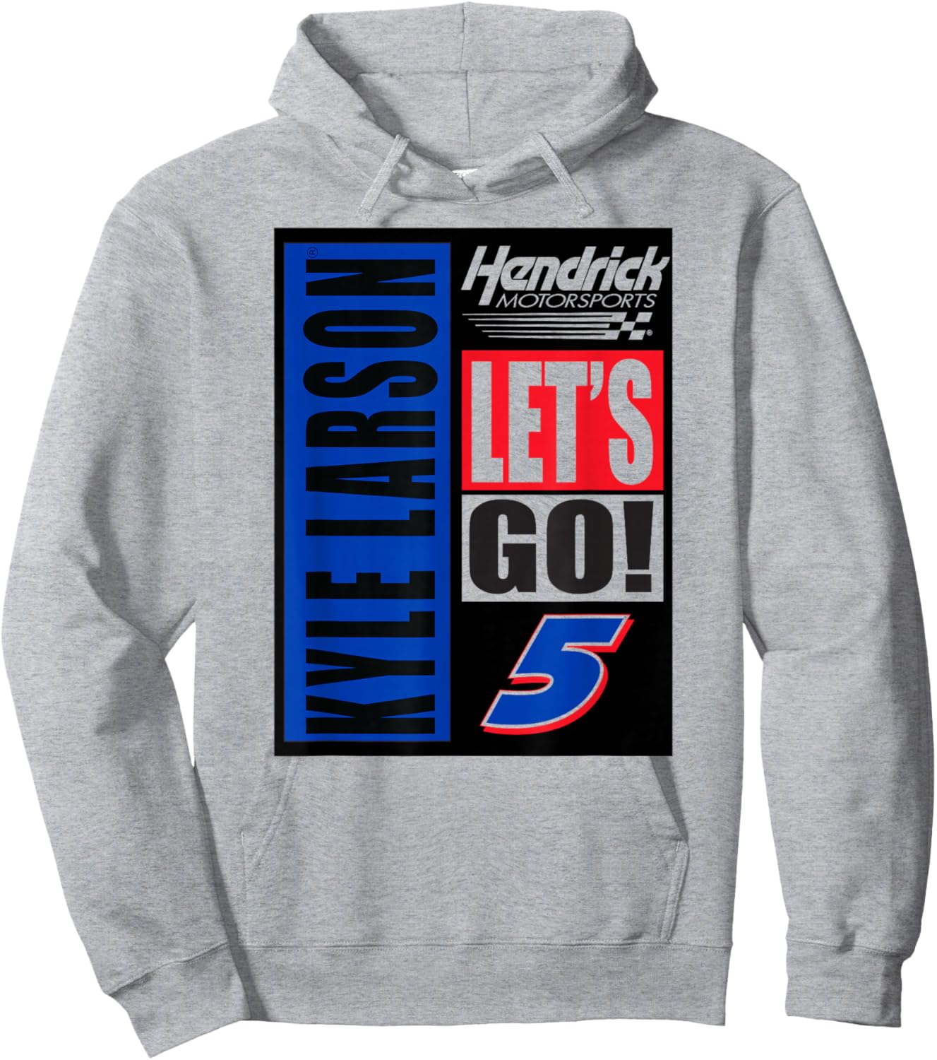 Kyle Larson Hendrick Motorsports Officially Licensed White Hoodie - Hoodie | Ash