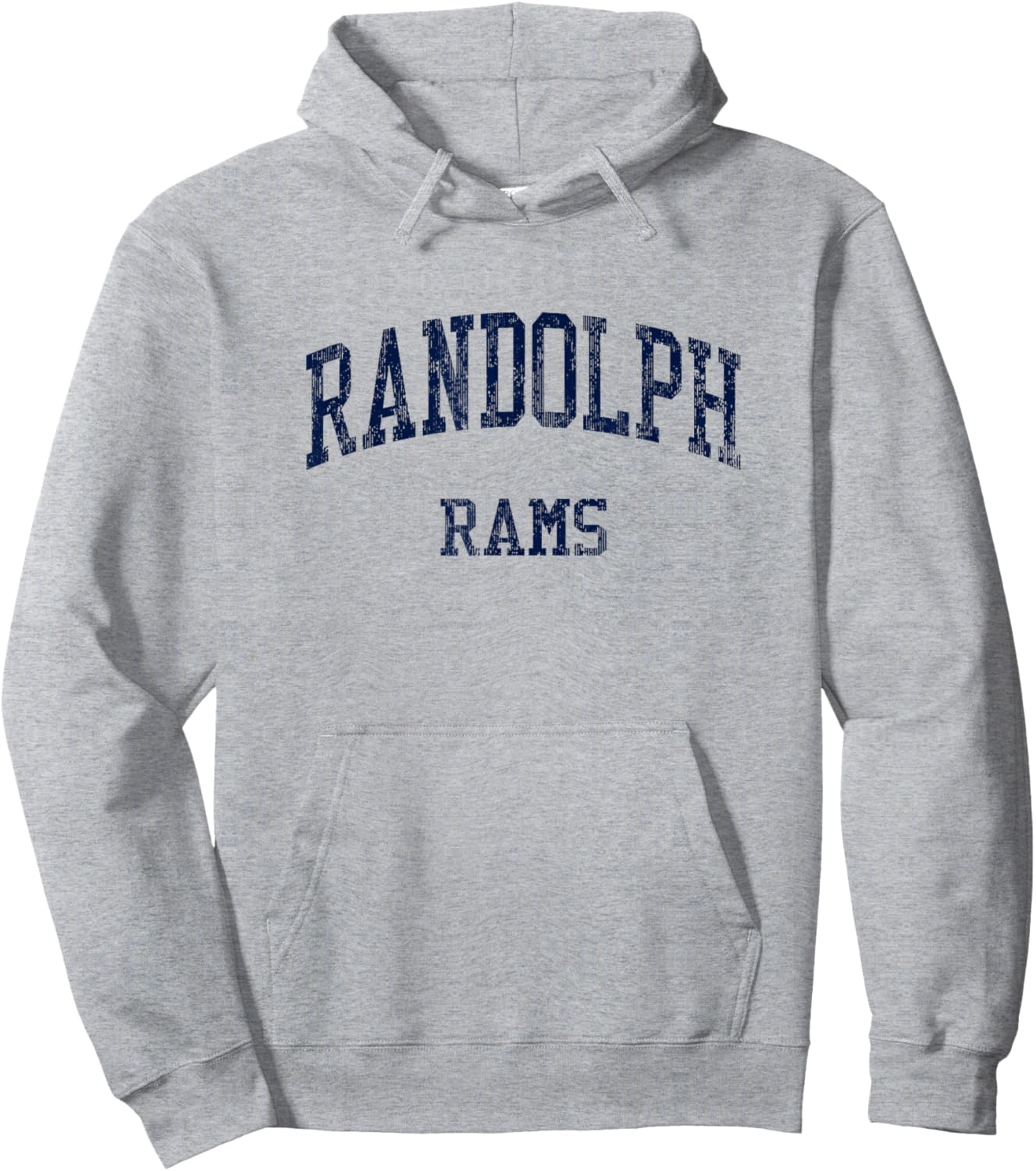 Randolph High School HS Randolph NJ Vintage Sports Hoodie - Hoodie | Ash