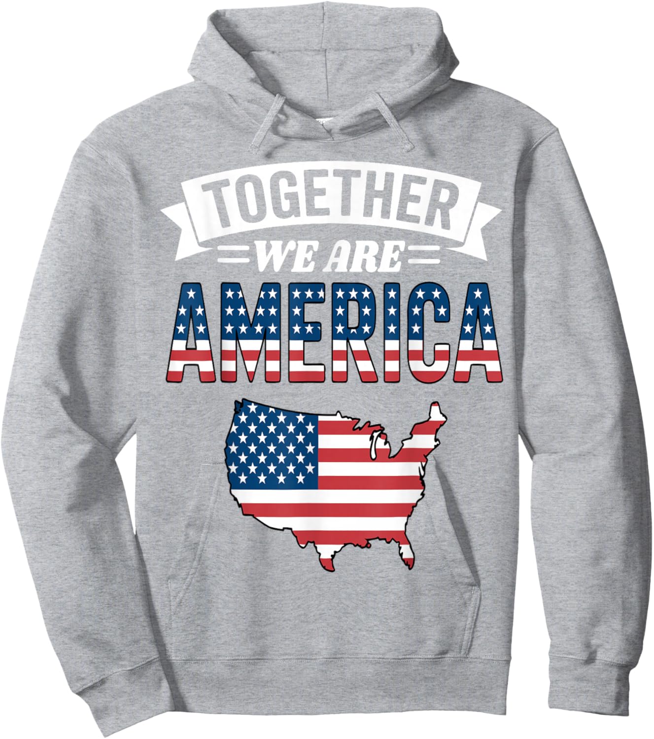 Together We are America Hoodie - Hoodie | Ash
