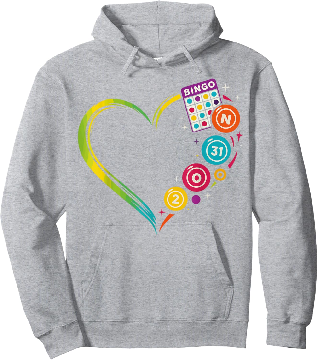 Bingo Player Heart Hoodie - Hoodie | Ash