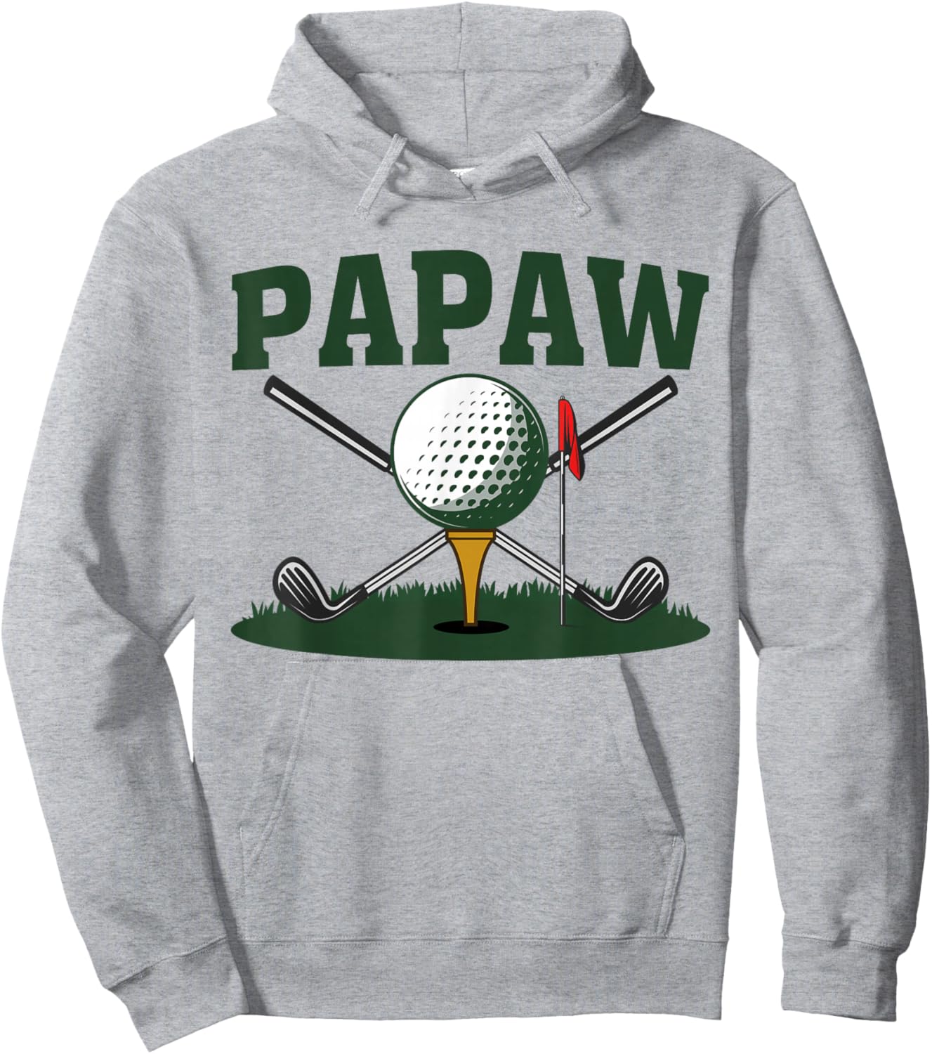 Papaw Golfers Golf Ball Player Family Matching Hoodie - Hoodie | Ash