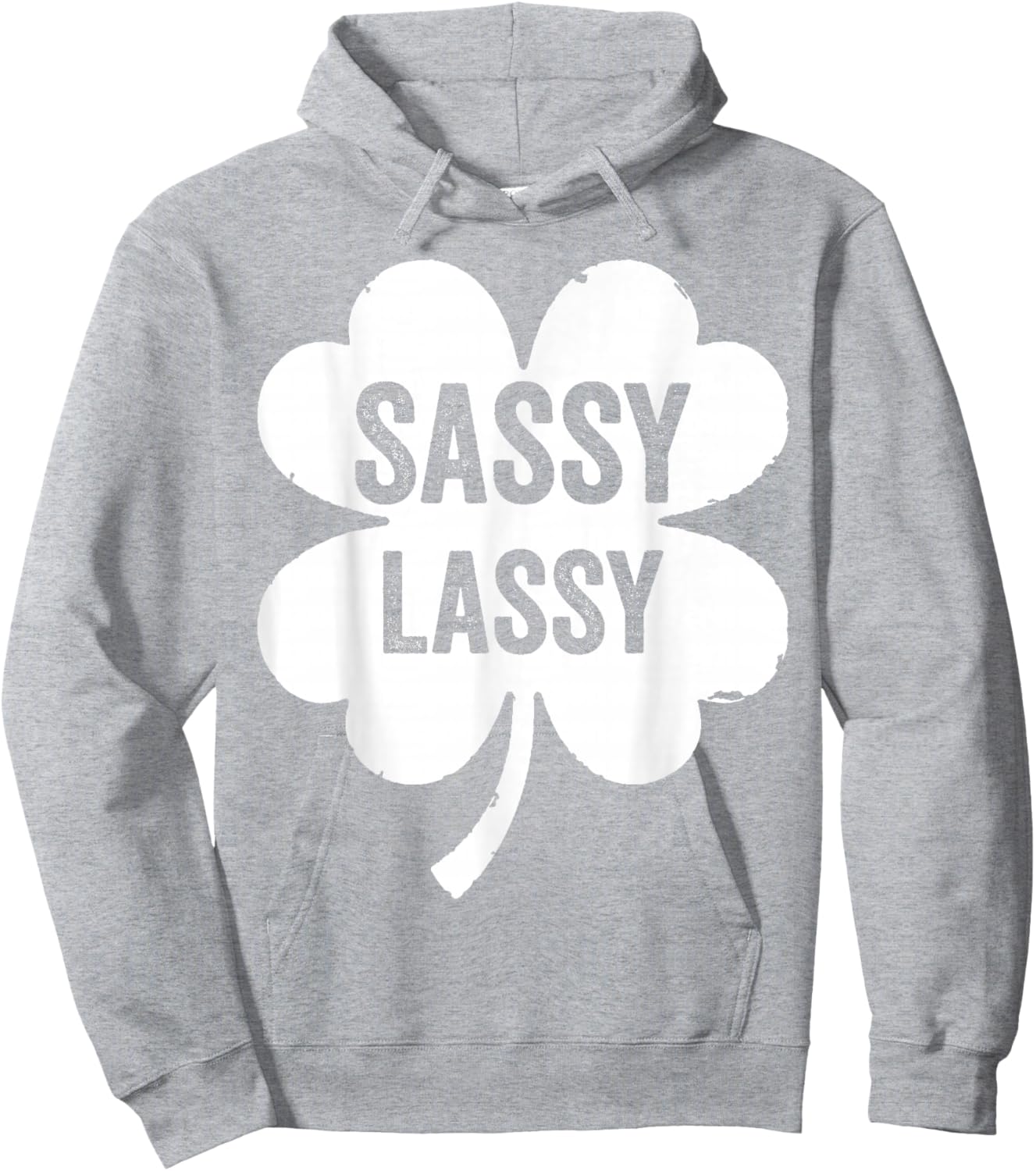 Sassy Lassy Funny & Cute Saint Patrick's Day 2026 Hoodie - Hoodie | Ash