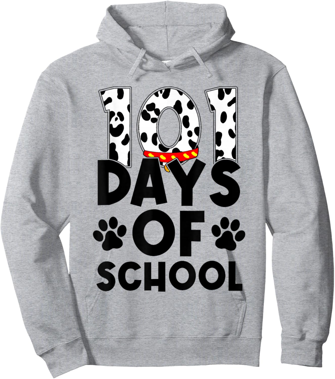 Cute Dog Happy 101 Days School Teacher Student 100 Days Hoodie - Hoodie | Ash