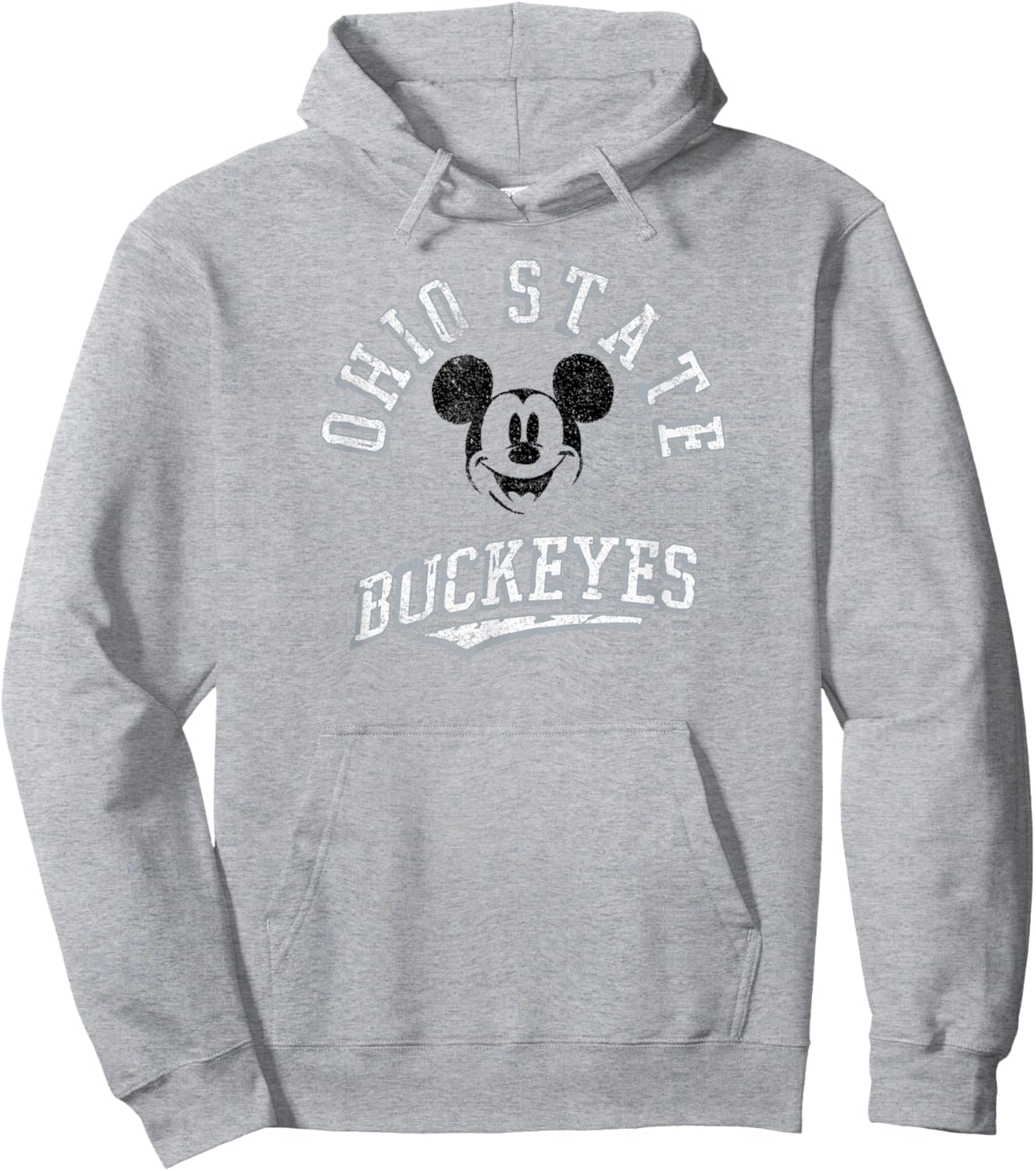 Ohio State Buckeyes Mickey Mouse Retro Red Hoodie - Hoodie | Ash