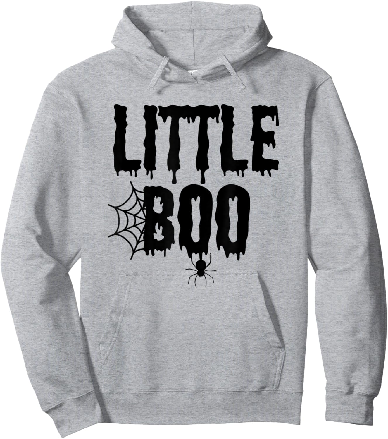 Little Boo Funny Halloween Shirt for Kids Costume Family Hoodie - Hoodie | Ash