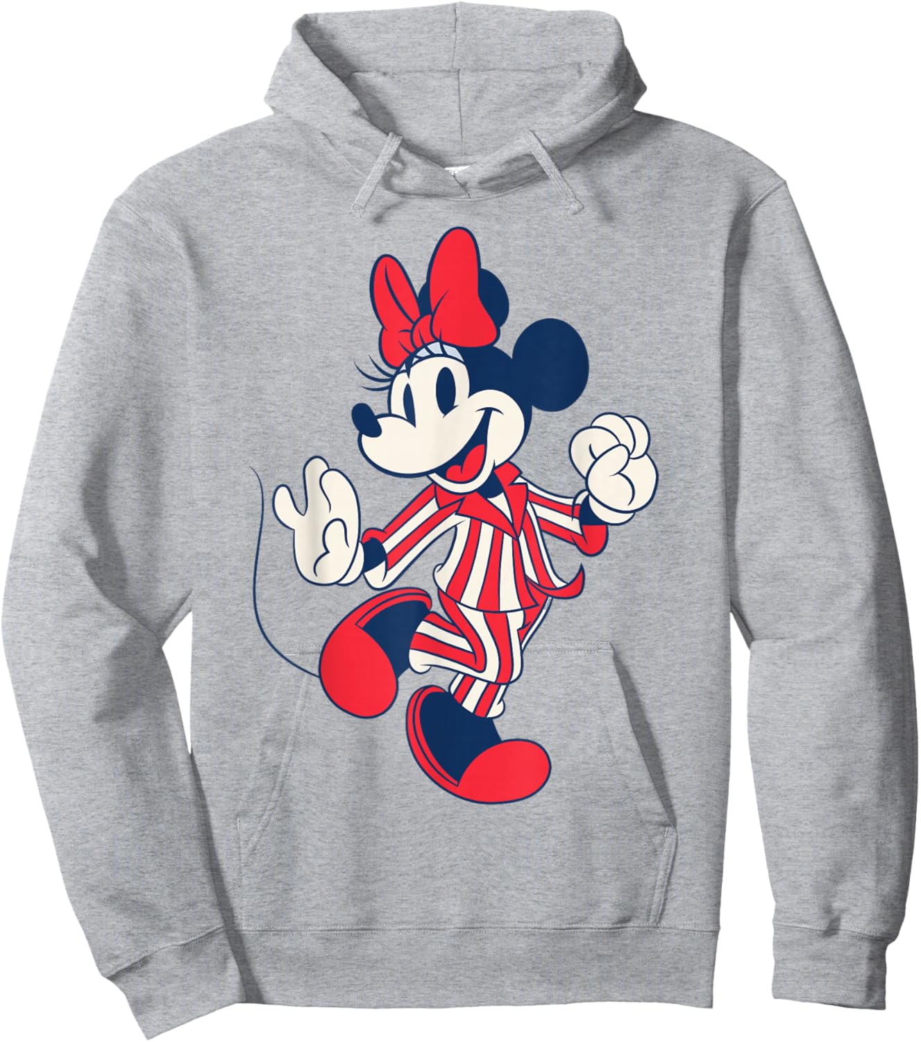 Disney Minnie Mouse Striped Pajamas Slumber Party PJs Pose Hoodie - Hoodie | Ash