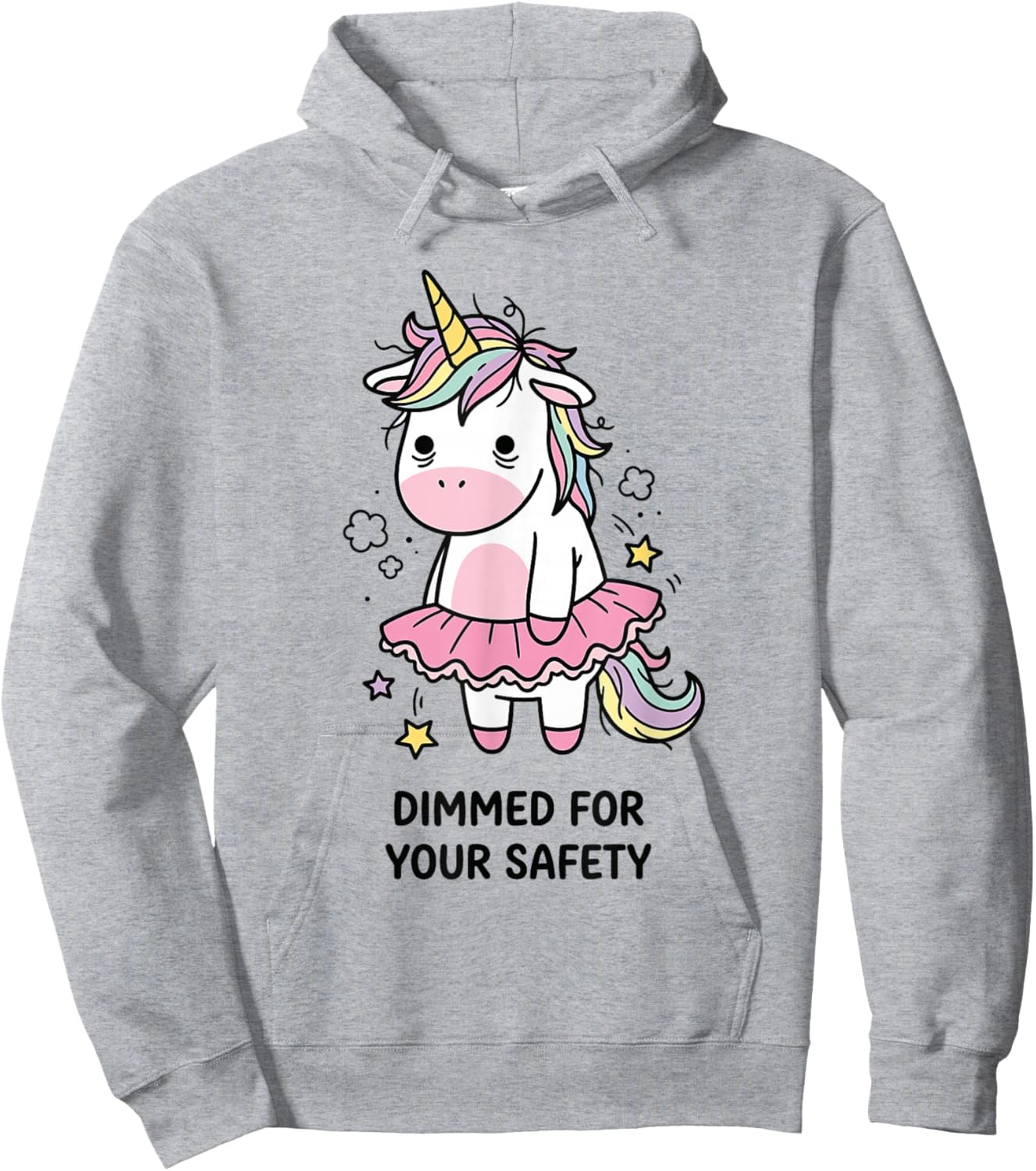 Funny Unicorn Sarcastic Meme Lover Kawaii Dry Humor Women Hoodie - Hoodie | Ash