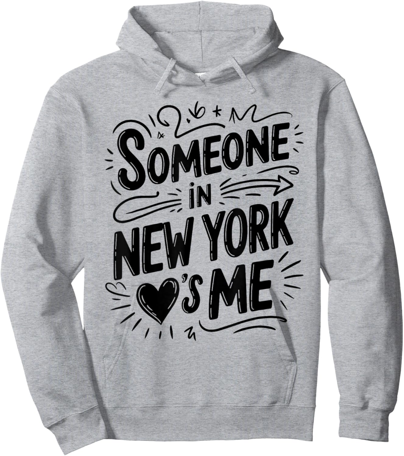Someone in New York Loves Me Long Distance Hoodie - Hoodie | Ash