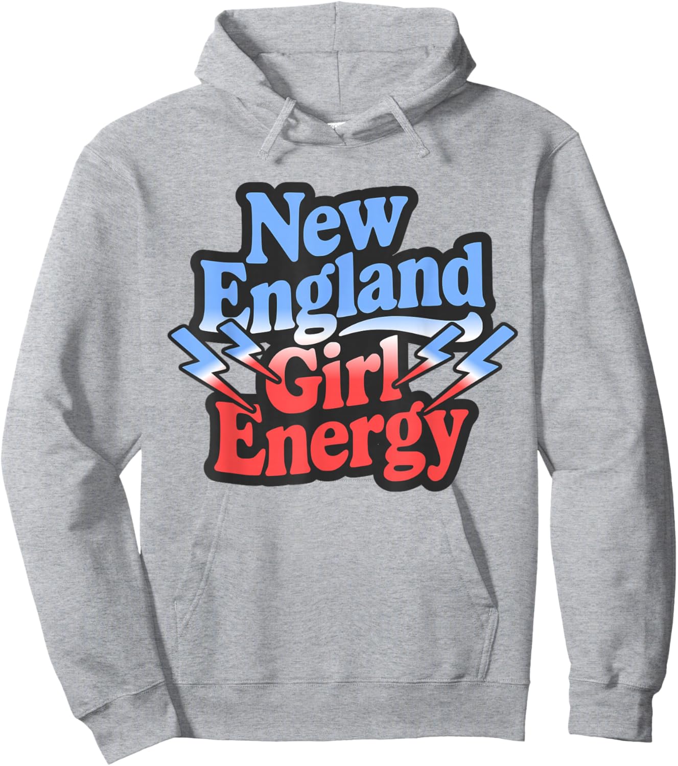 Retro New England Girl Energy Vintage Throwback NE Girls Hoodie - Hoodie | Ash