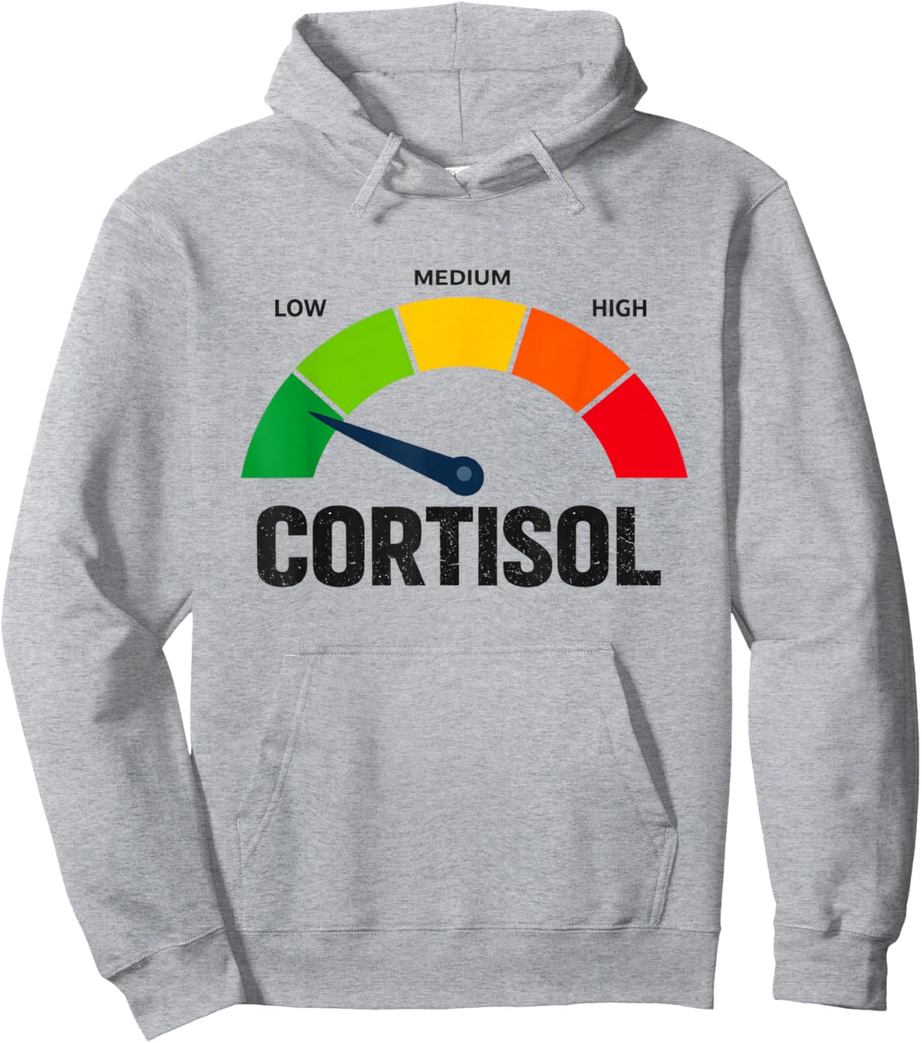 Low Cortisol Levels Hoodie - Hoodie | Ash