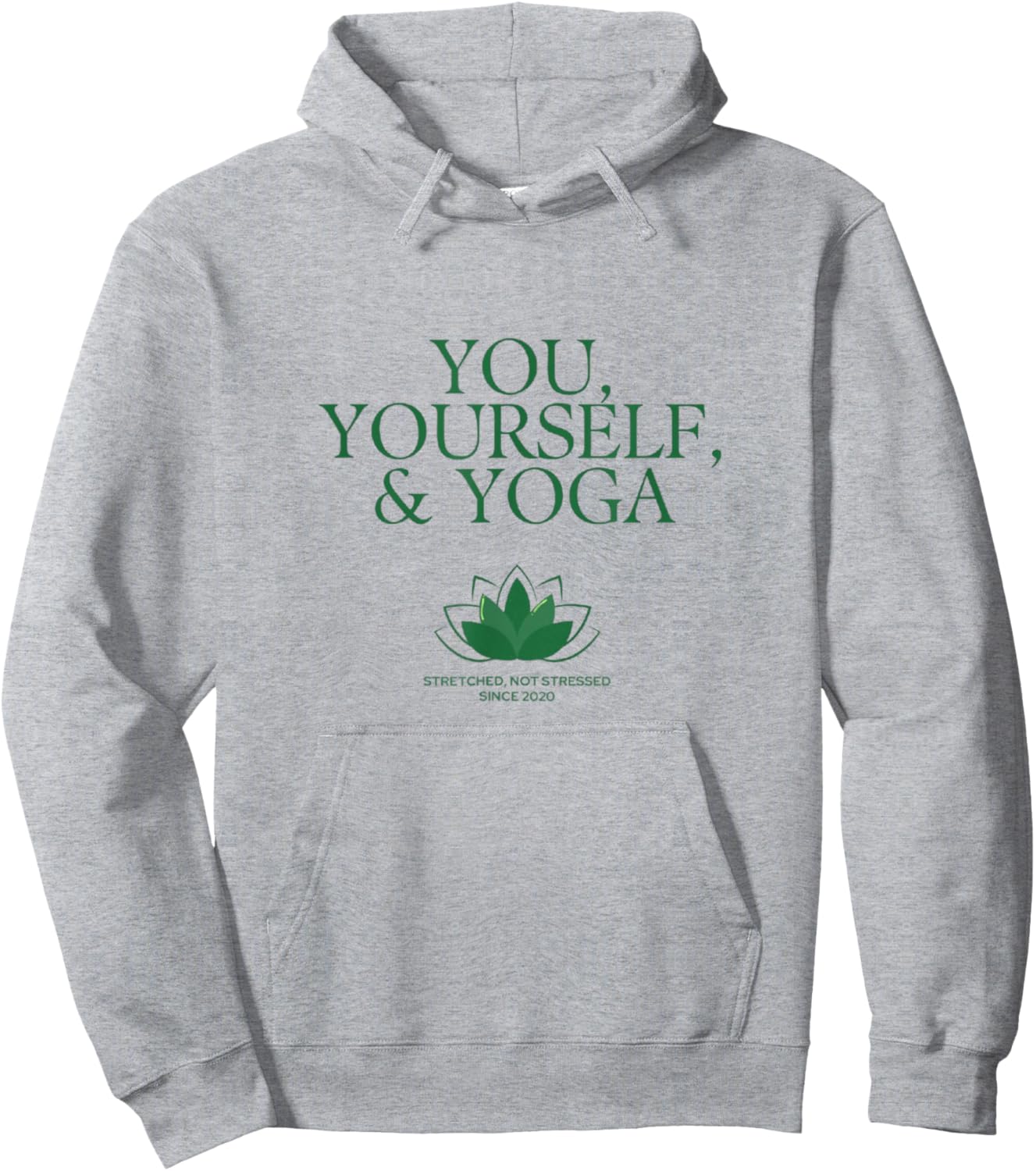 Green & White Yoga Studio Anniversary Design Hoodie - Hoodie | Ash