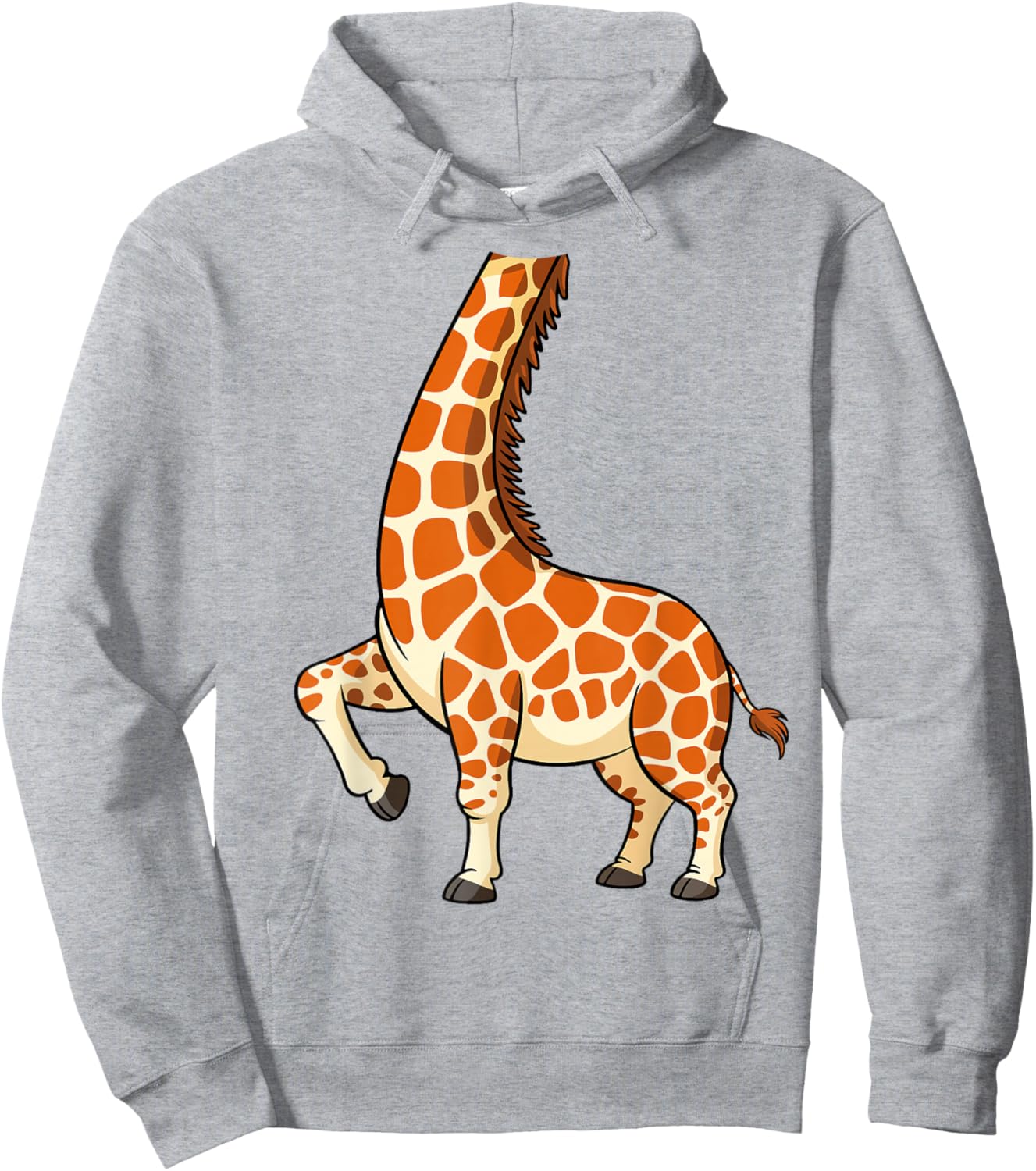 Giraffe Shirt Adult Men Women Kids Giraffe Costume Hoodie - Hoodie | Ash
