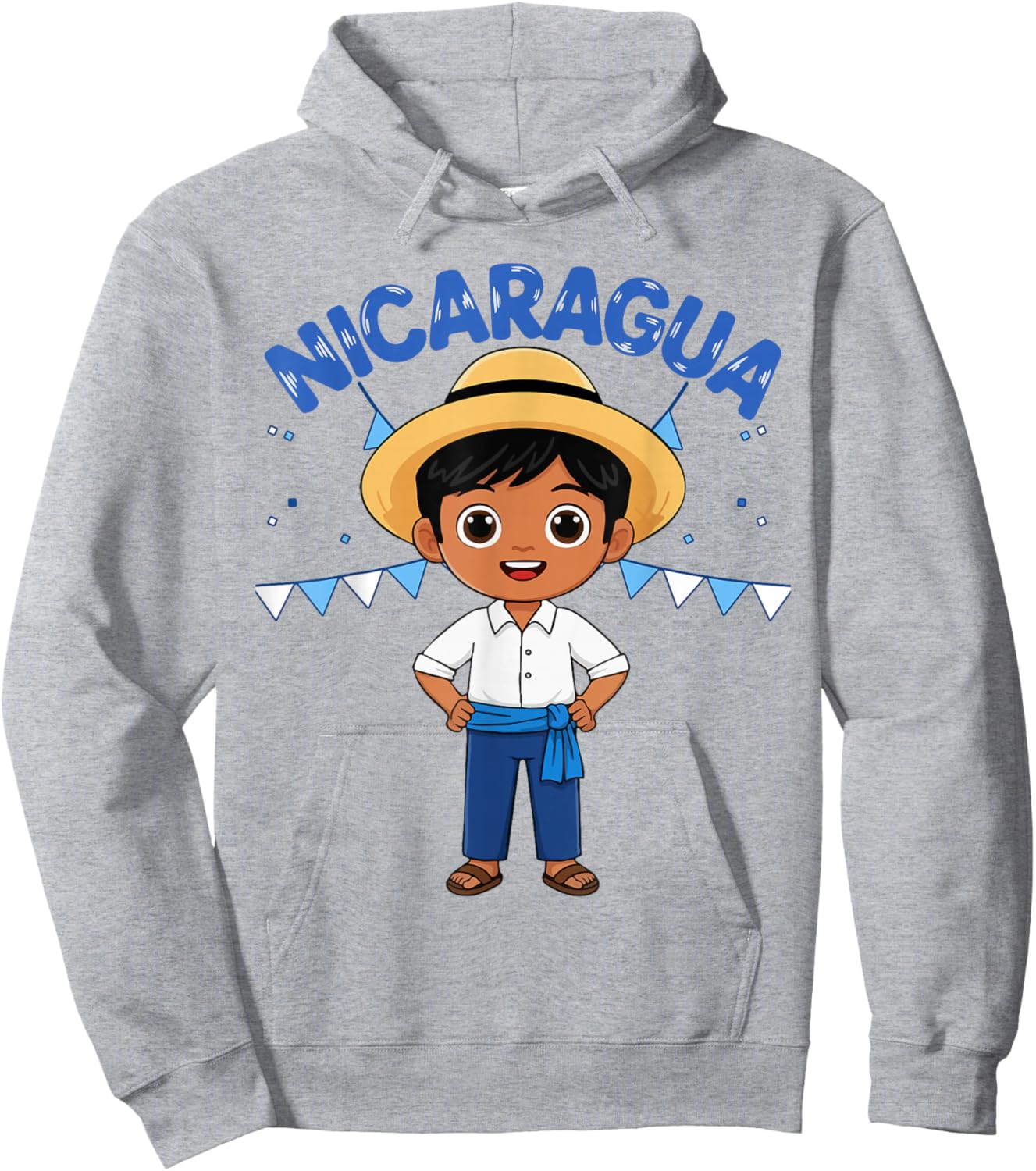 Nicaragua Nicaraguan Boy Traditional Outfit Wear Heritage Hoodie - Hoodie | Ash
