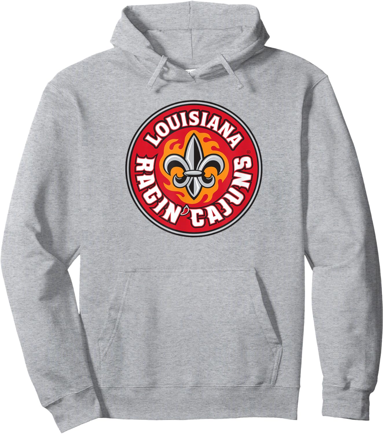 University of Louisiana Lafayette Ragin' Cajuns Athletic Hoodie - Hoodie | Ash