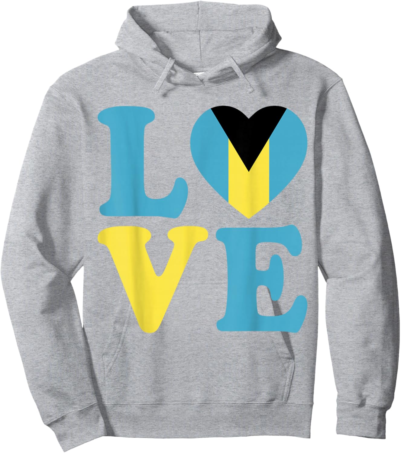 Proud Bahamas Love Nassau Bahamian Flag Family Vacation Trip Hoodie - Hoodie | Ash