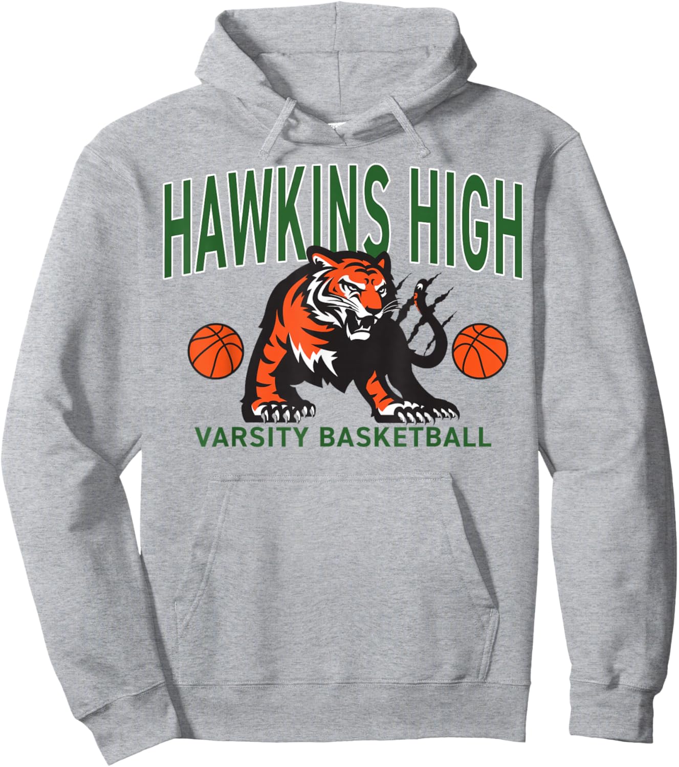 Stranger Things Season 5 Hawkins High Varsity Basketball Hoodie - Hoodie | Ash