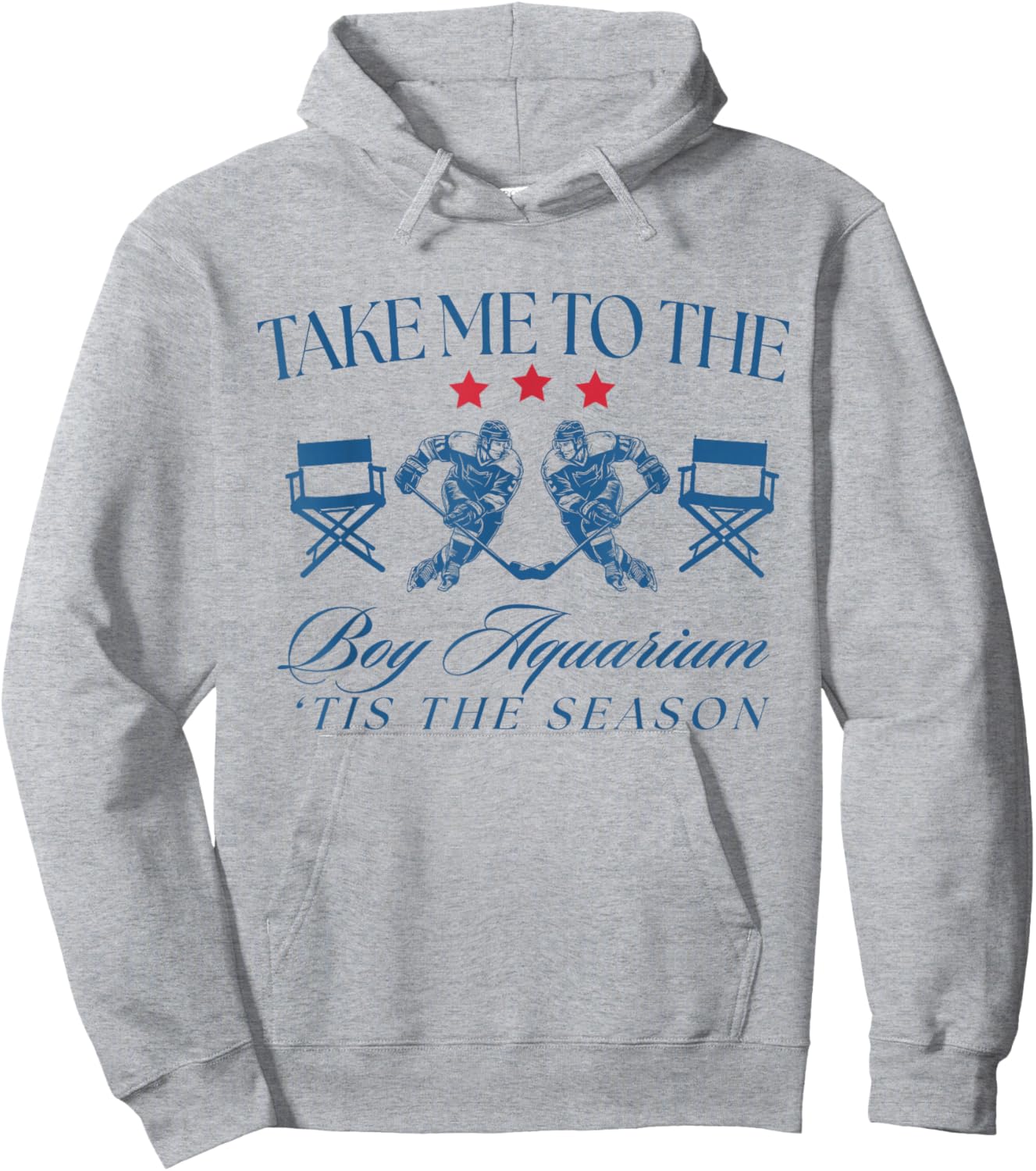 Take Me to The Boy Aquarium Funny Hockey Lover Hoodie - Hoodie | Ash