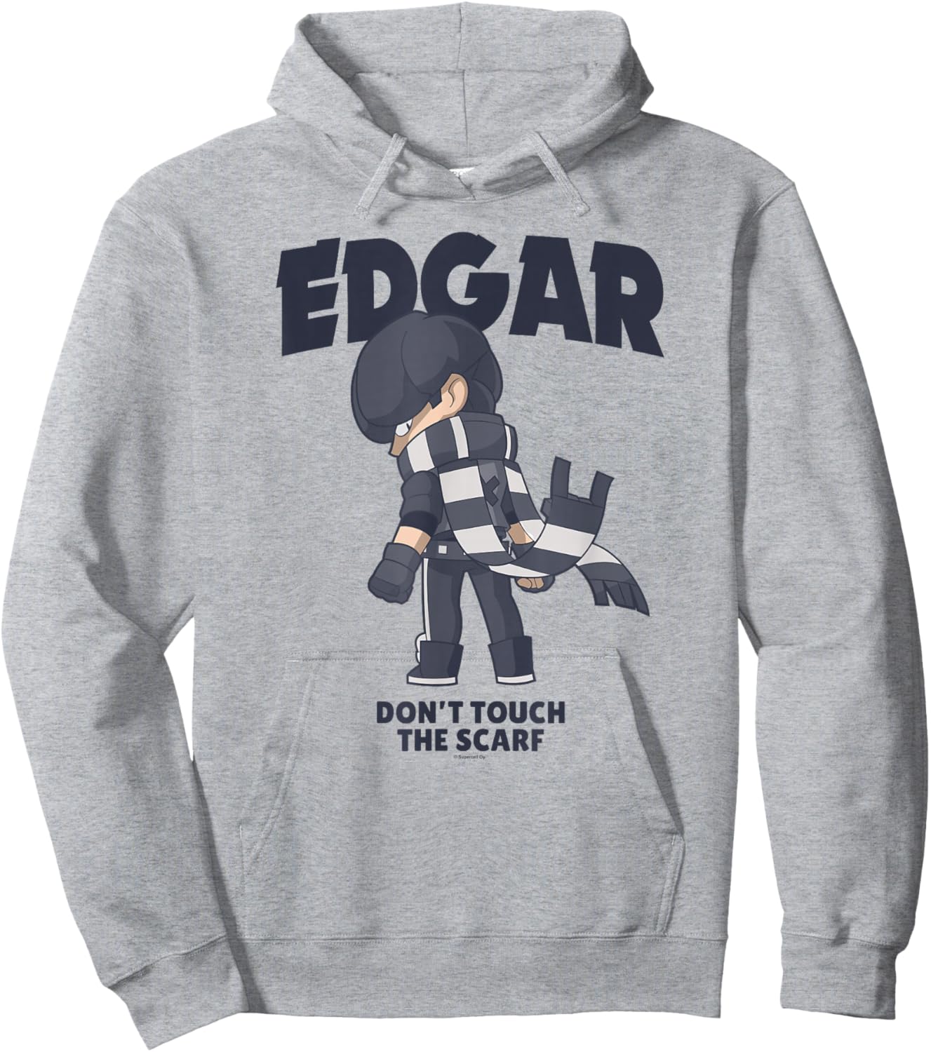 Brawl Stars Brawler Edgar Don't Touch The Scarf Poster Hoodie - Hoodie | Ash