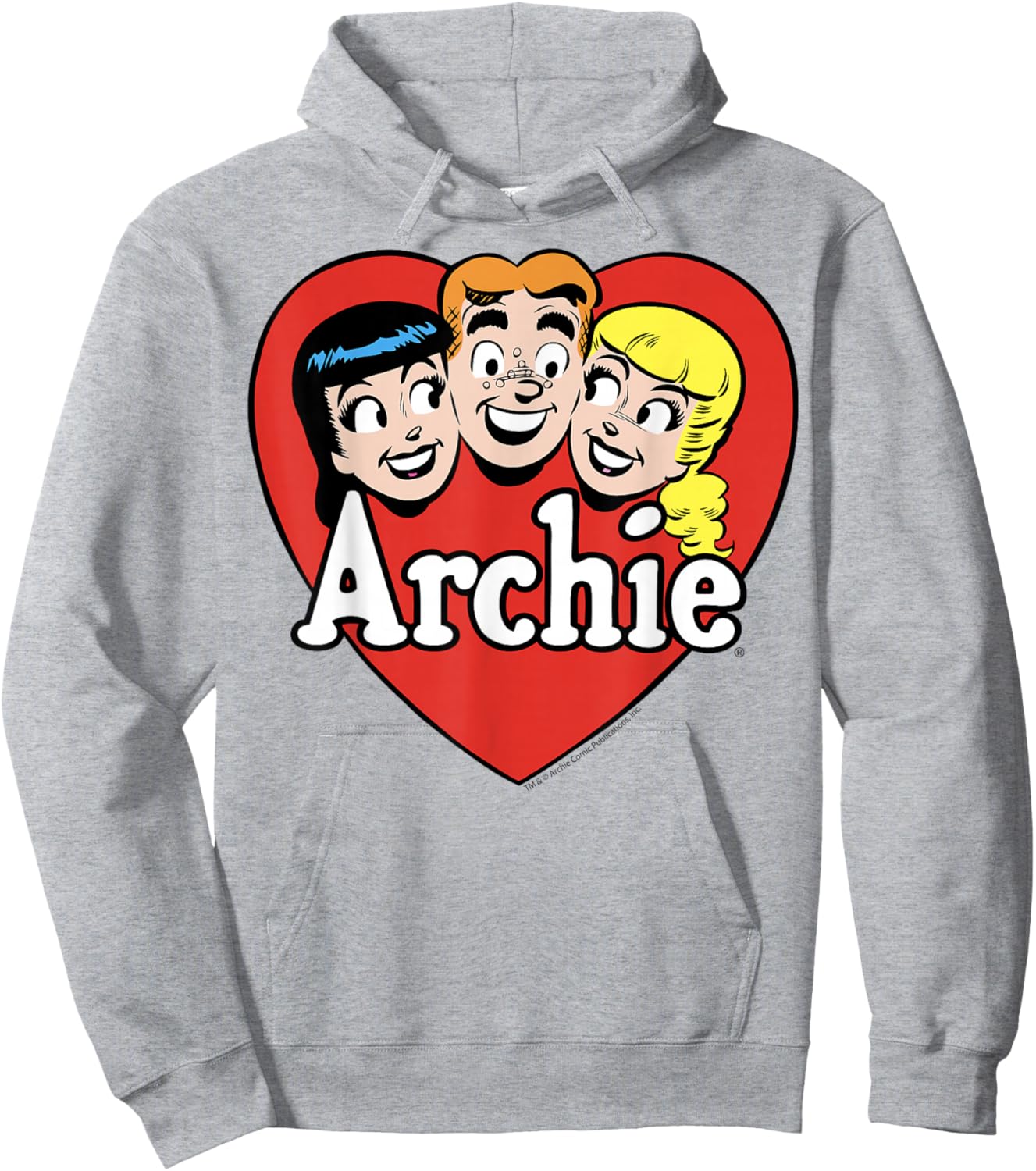 Archie Comics Betty Veronica Heart Trio Hoodie - Hoodie | Ash