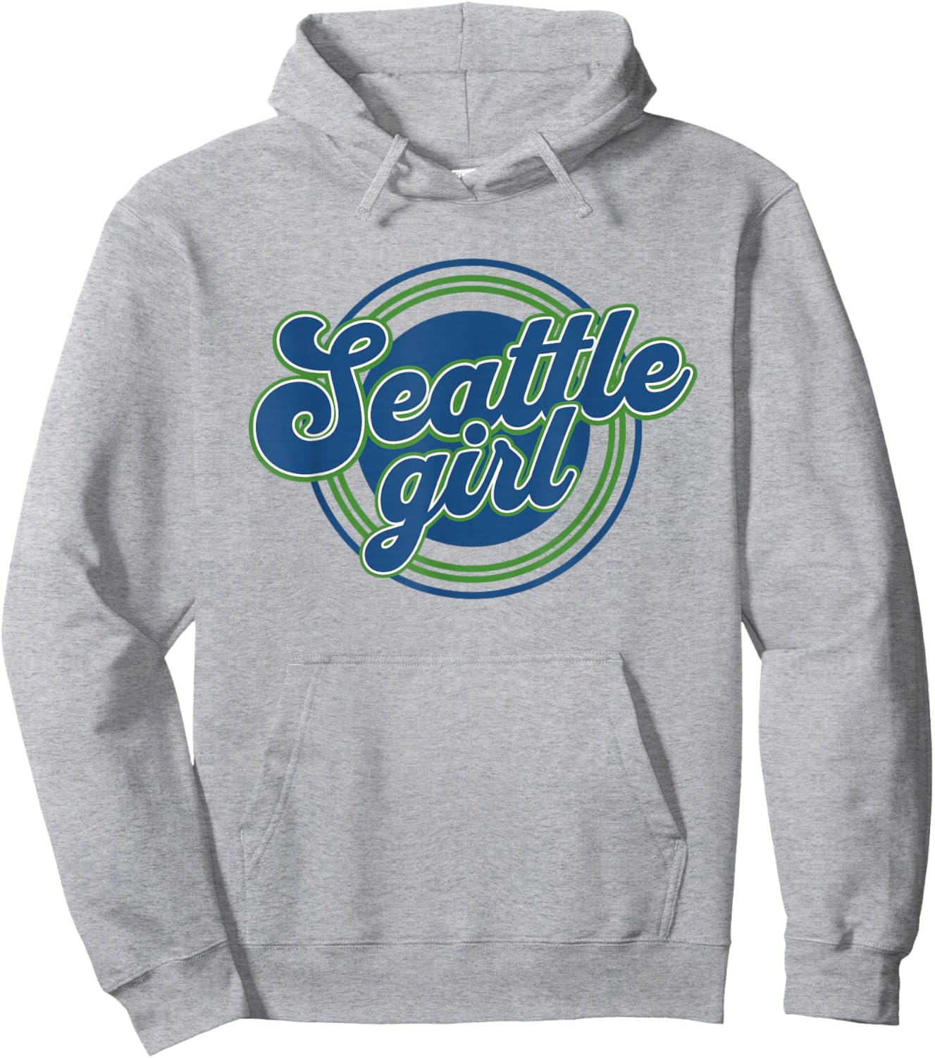 Retro Seattle Girl Vintage City Proud SEA Girls Hoodie - Hoodie | Ash