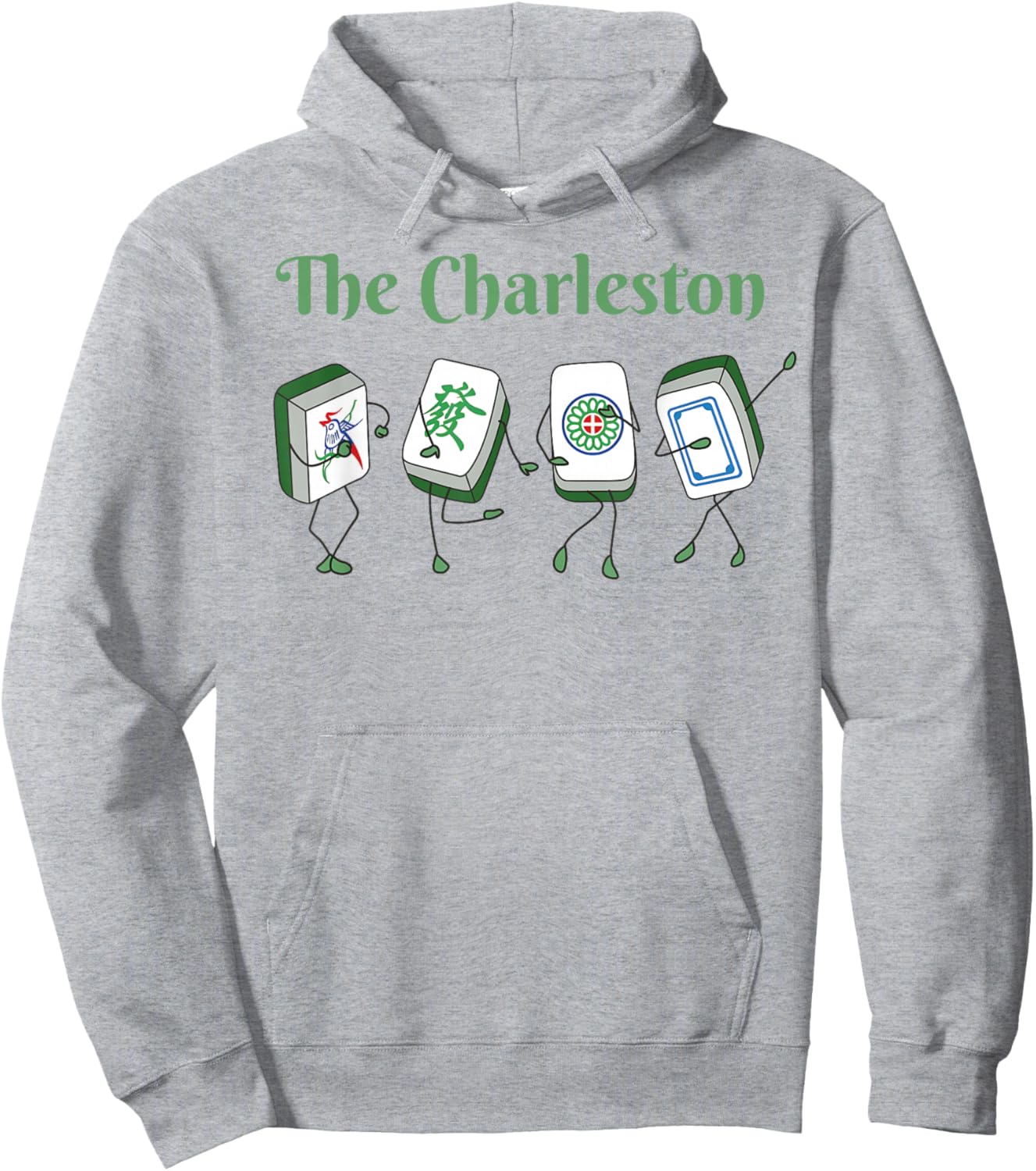 The Charleston Mahjong Dance Lovers Chinese American Game Hoodie - Hoodie | Ash