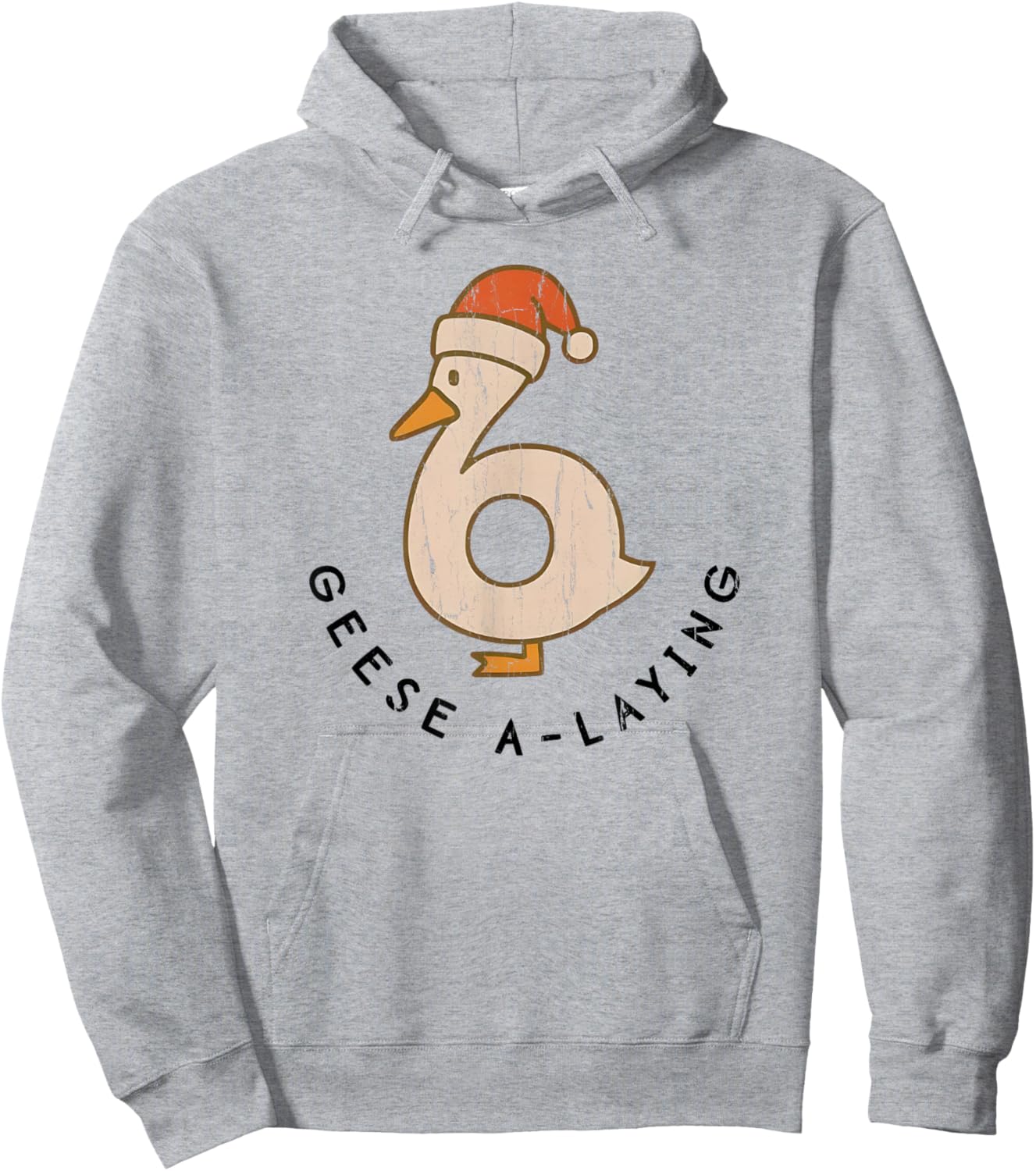 Geese A Laying, Funny Christmas Goose, Couples Matching Hoodie - Hoodie | Ash