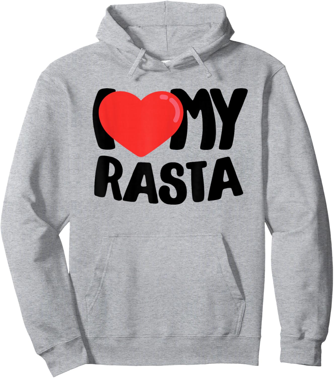 I Love My Rasta Hoodie - Hoodie | Ash