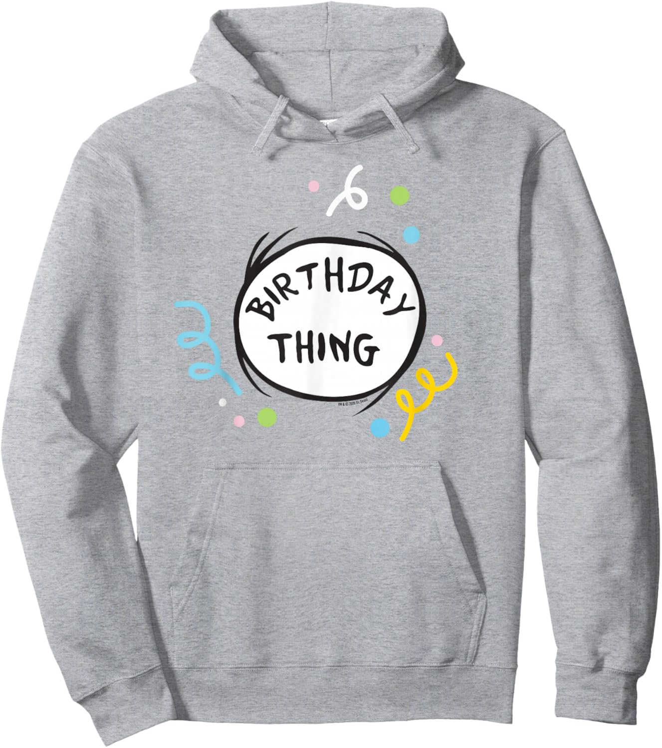 Dr. Seuss Birthday Thing Officially Licensed Hoodie - Hoodie | Ash